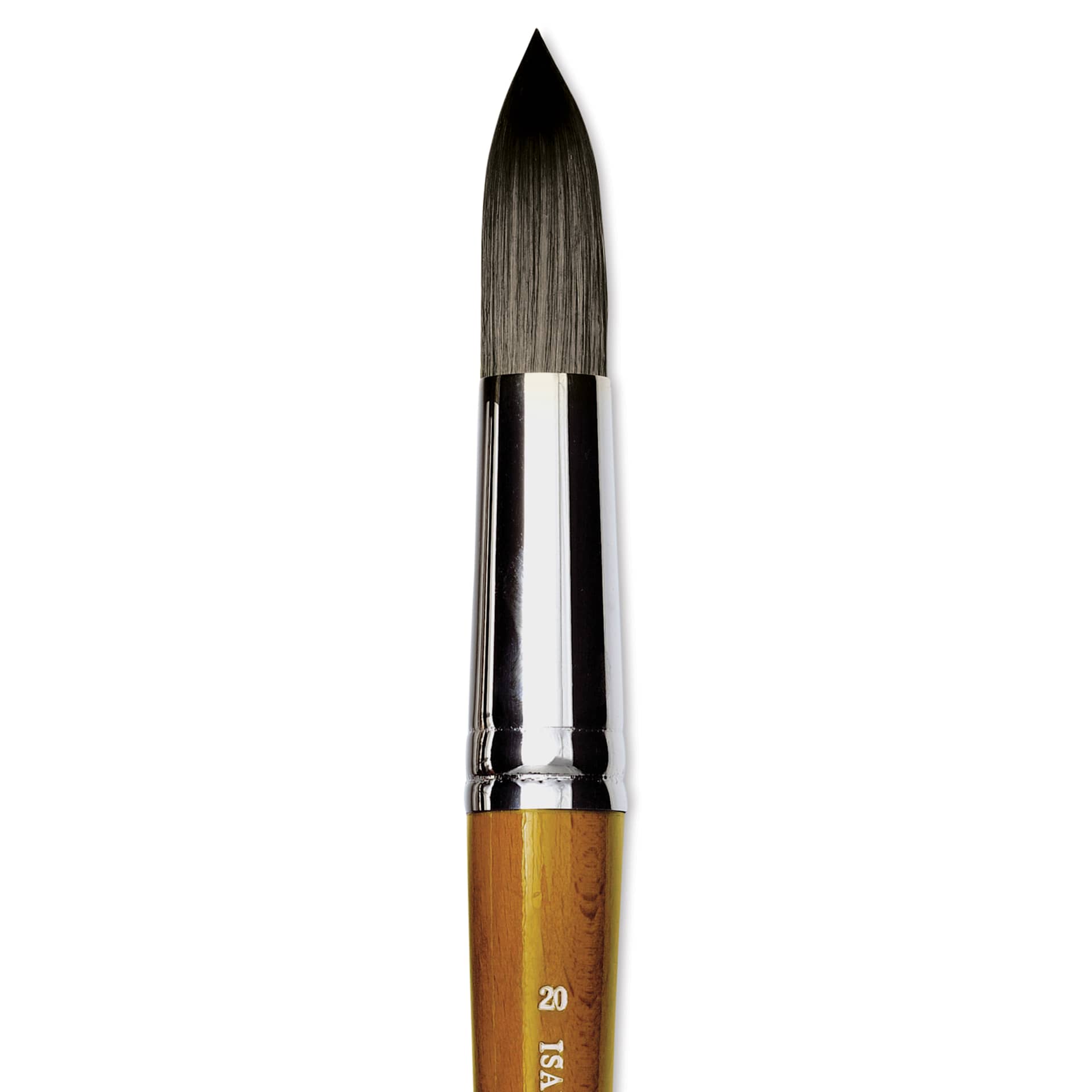 Isabey Isacryl Brush - Round, Long Handle, Size 20