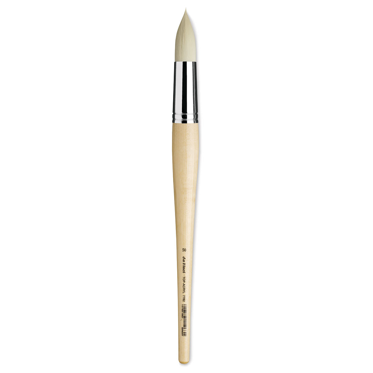 Da Vinci Top Acryl Synthetic Brush - Round, Long Handle, Size 50