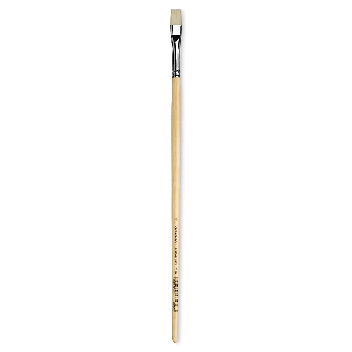 Da Vinci Top Acryl Synthetic Brush - Bright, Long Handle, Size 10
