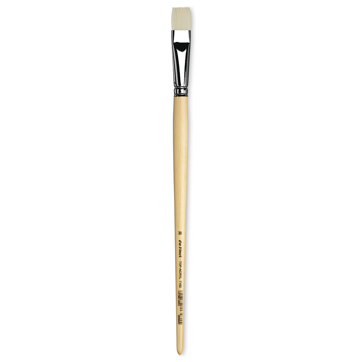 Da Vinci Top Acryl Synthetic Brush - Bright, Long Handle, Size 18