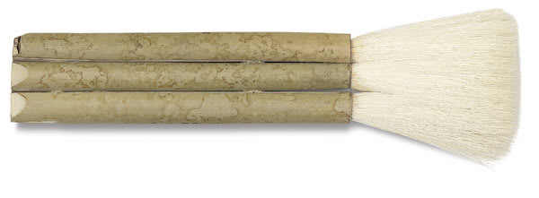 Yasutomo Hake Brush - 1" Hake Brush shown horizontally