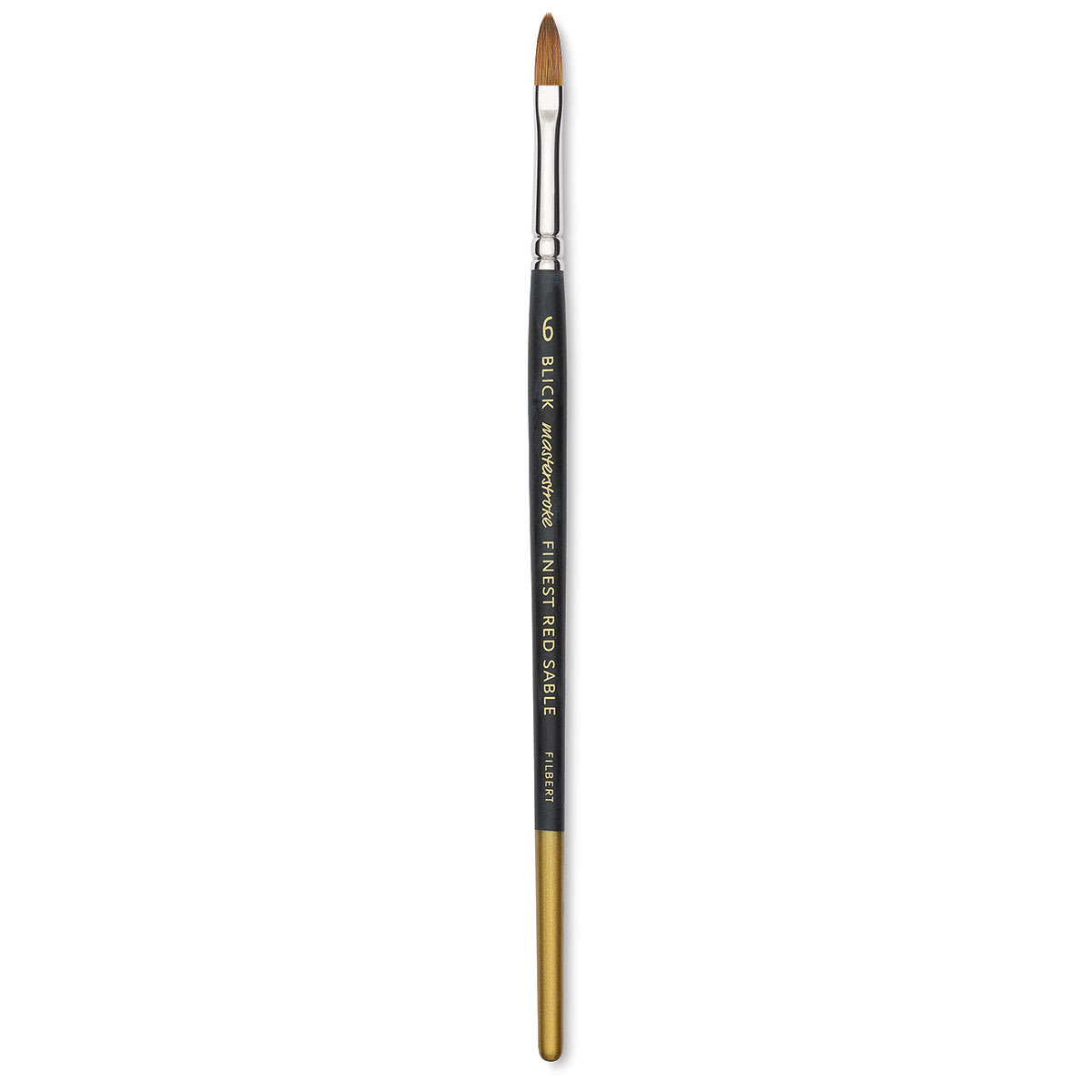 Blick Masterstroke Finest Red Sable Brush - Filbert, Size 6, Short Handle