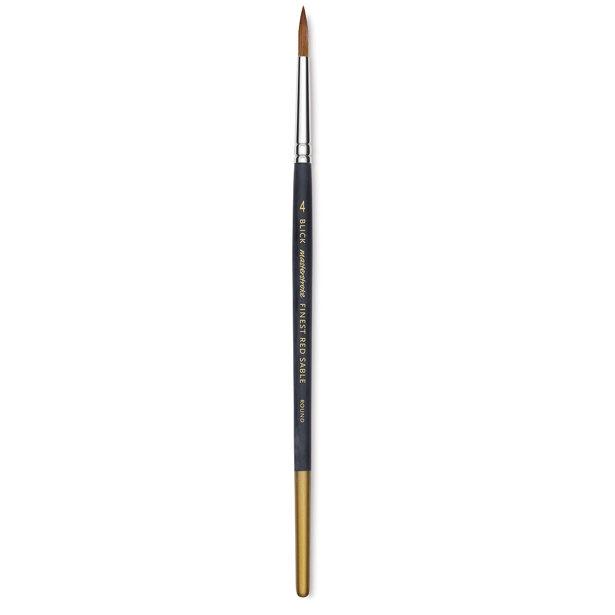 Blick Masterstroke Finest Red Sable Brush - Round, Size 4, Short Handle