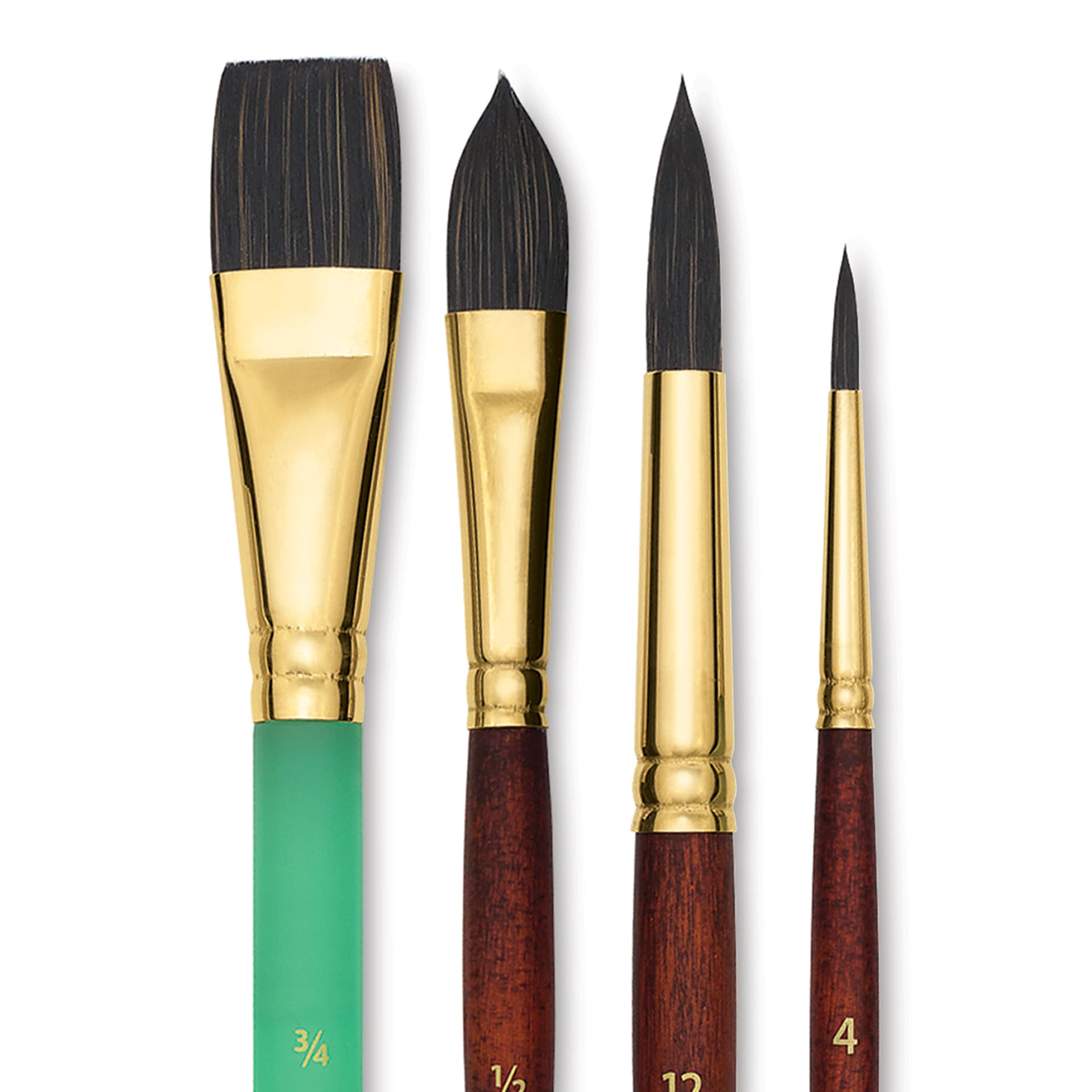 Princeton Neptune Synthetic Squirrel Brushes - Set of 4