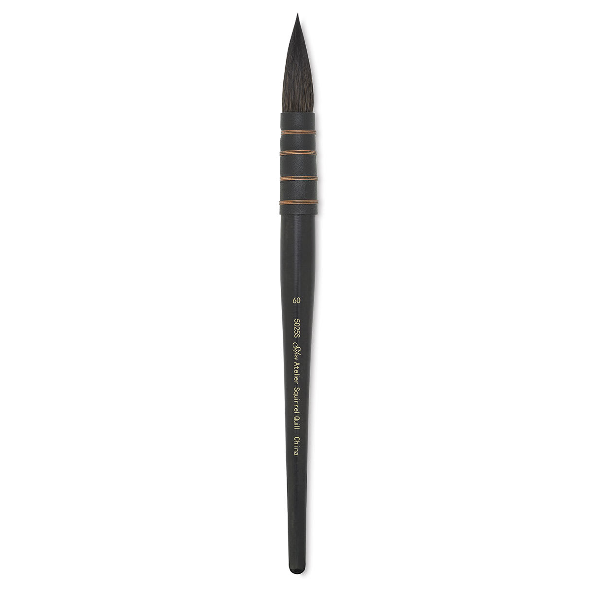 Silver Brush Atelier Series Squirrel Blend Brushes - Single brush shown upright
