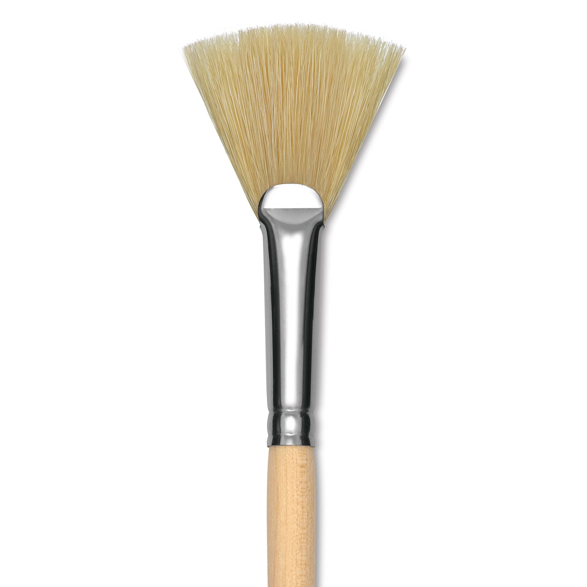 Dynasty Encaustic Brush - Fan, Size 6, close-up
