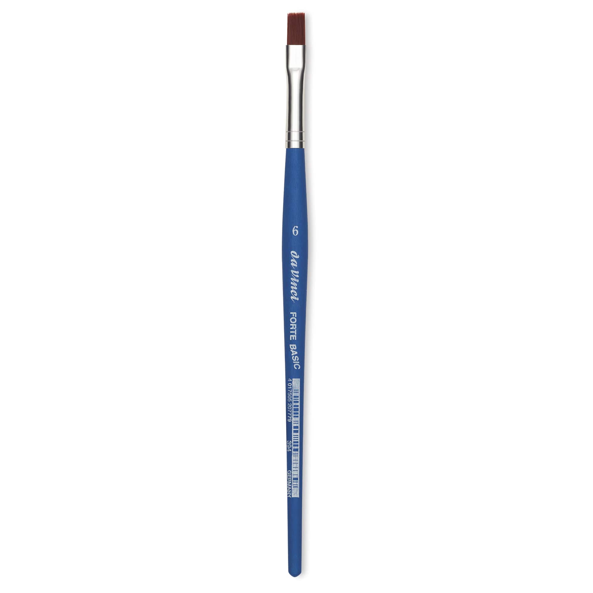 Da Vinci Forte Basic Synthetic Brush - Flat, Short Handle, Size 6