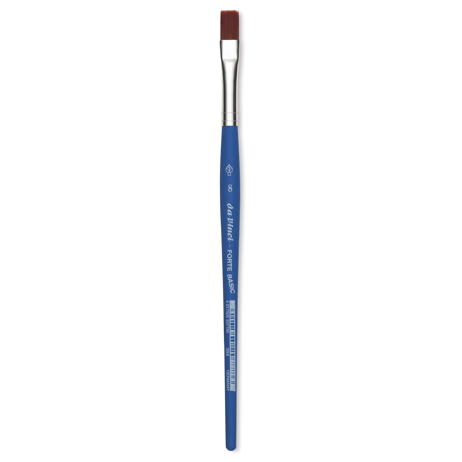 Da Vinci Forte Basic Synthetic Brush - Flat, Short Handle, Size 8