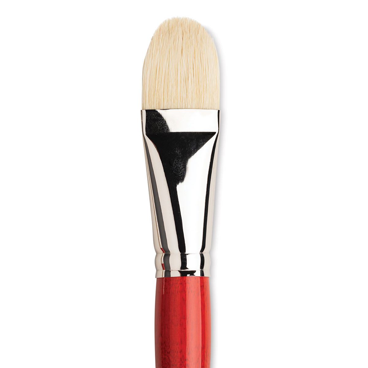 Da Vinci Maestro 2 Hog Bristle Brush - Short Filbert, Long Handle, Size 20 close up