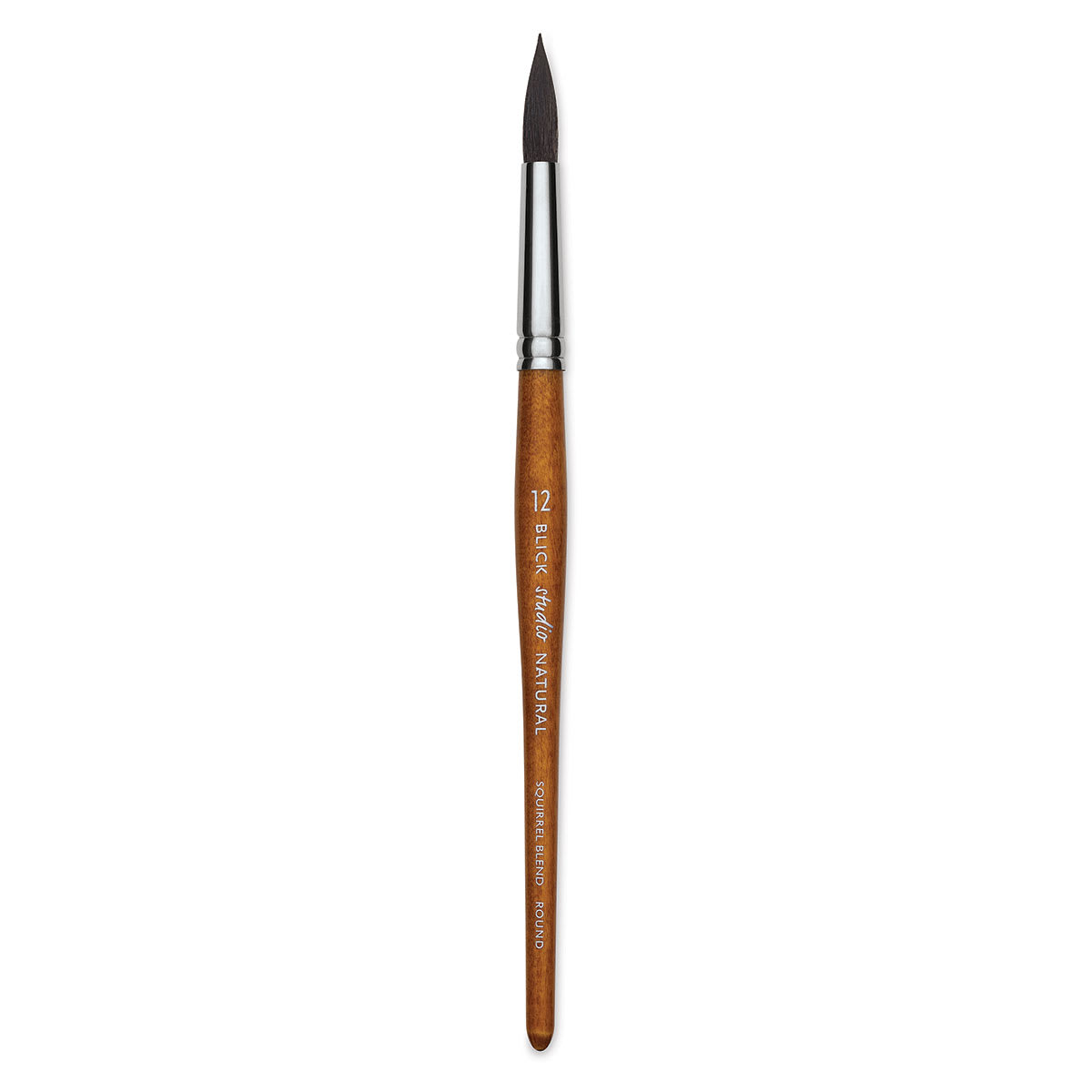 Blick Studio Natural Squirrel Brush - Round, Black Handle, Size 12