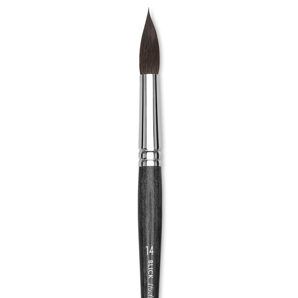 Blick Studio Natural Squirrel Brush - Round, Black Handle, Size 14