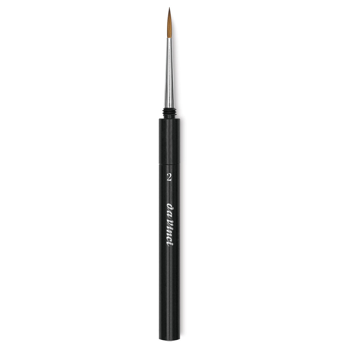 Da Vinci Maestro Kolinsky Brush - Travel Round, Short Handle, Size 2