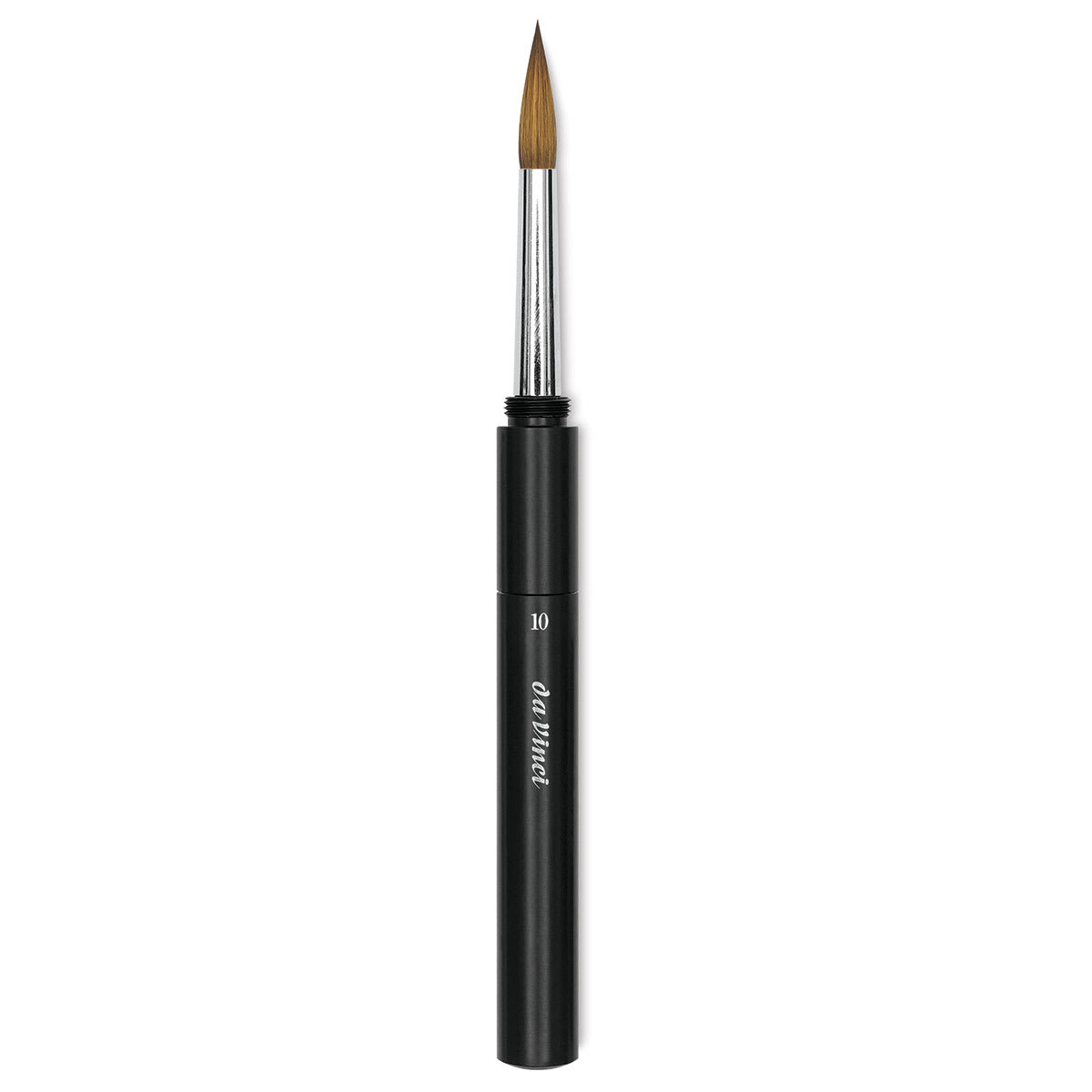 Da Vinci Maestro Kolinsky Brush - Travel Round, Short Handle, Size 10
