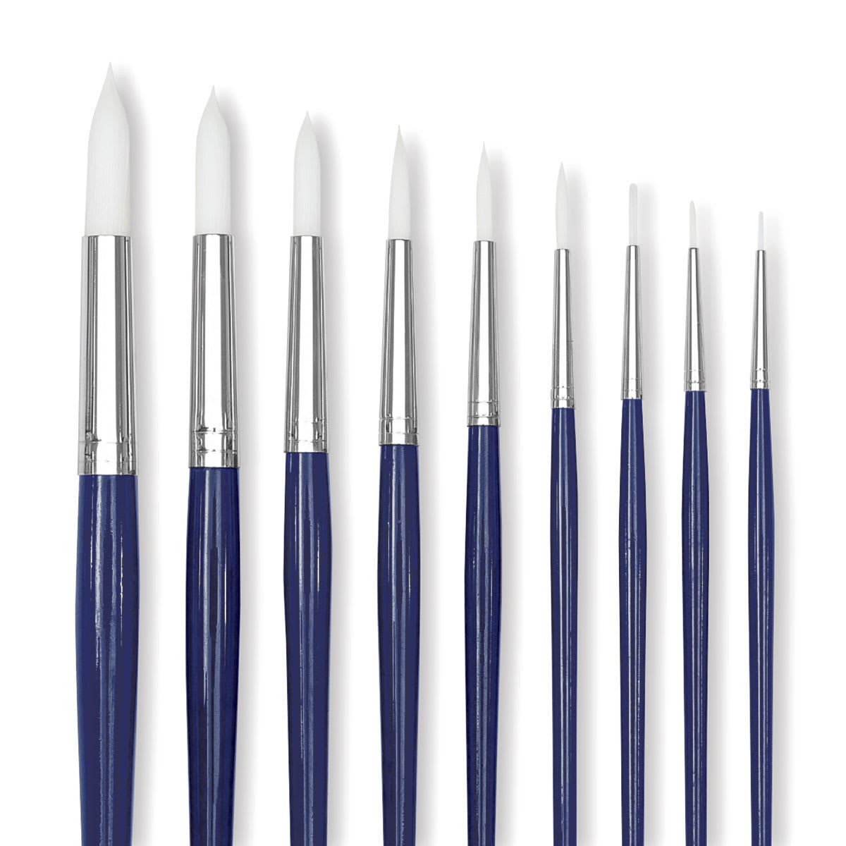 Blick Scholastic Short Handle Wonder White Brush Classpack - Round, Short Handle, Class Pack of 72