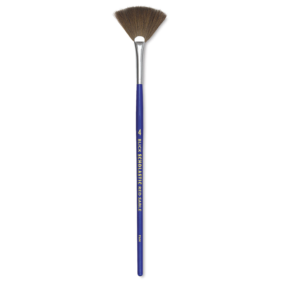 Blick Scholastic Short Handle Red Sable Brush - Fan, Size 4