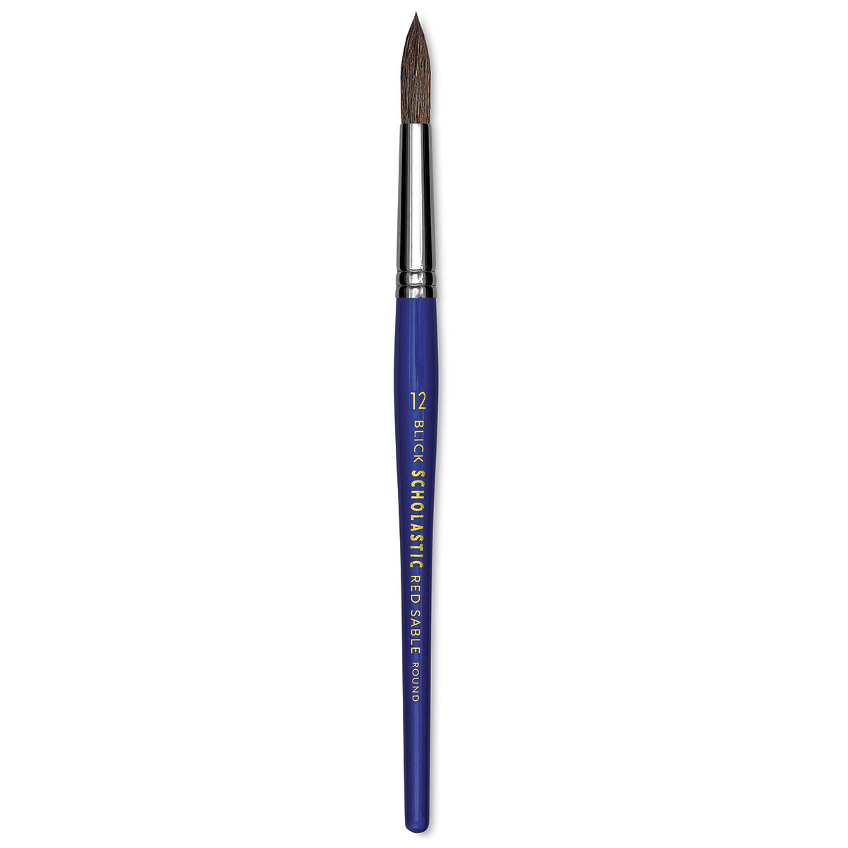 Blick Scholastic Short Handle Red Sable Brush - Round, Size 12