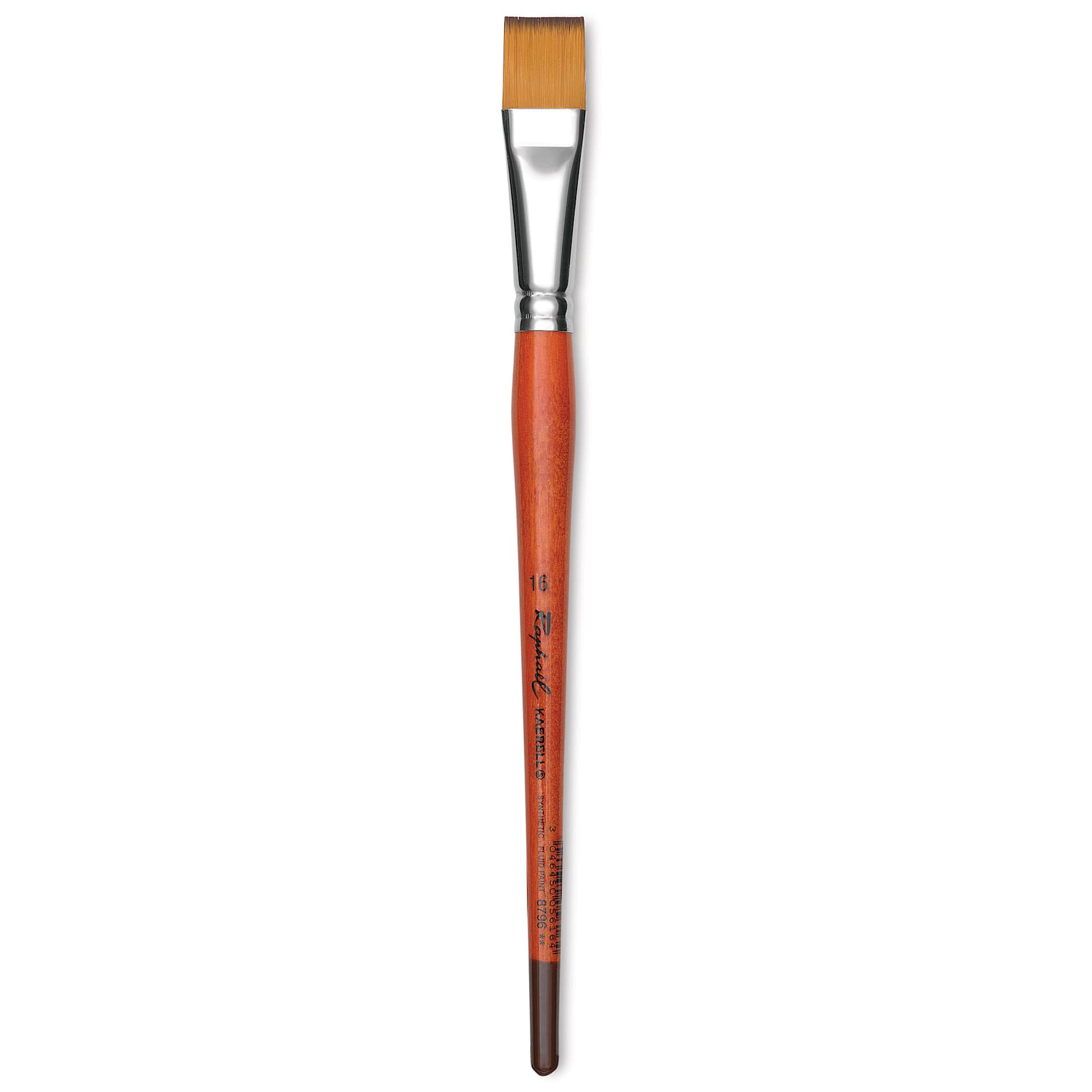 Raphael Golden Kaerell Brush - Flat, Short Handle, Size 16
