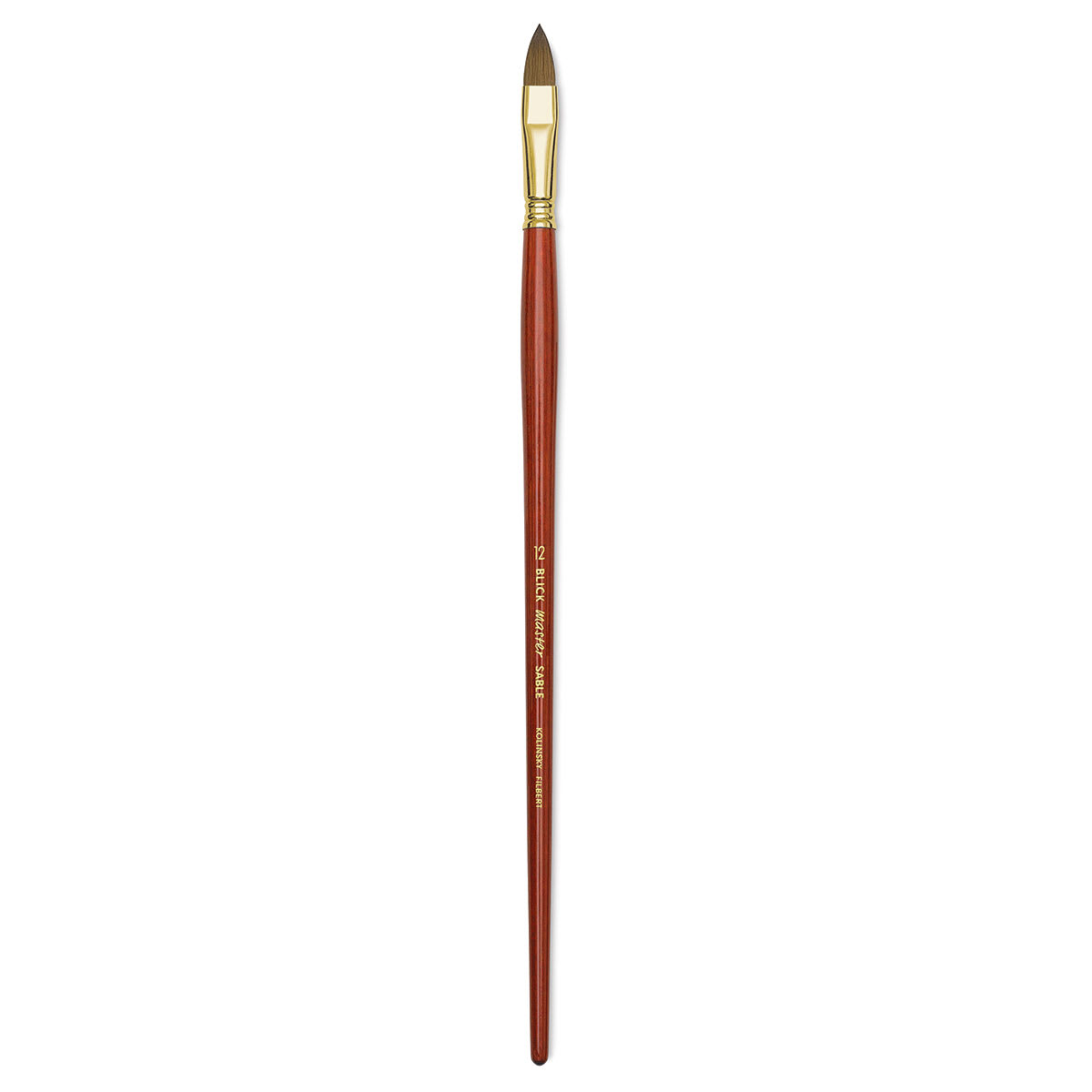 Blick Master Kolinsky Sable Brush - Filbert, Long Handle, Size 12