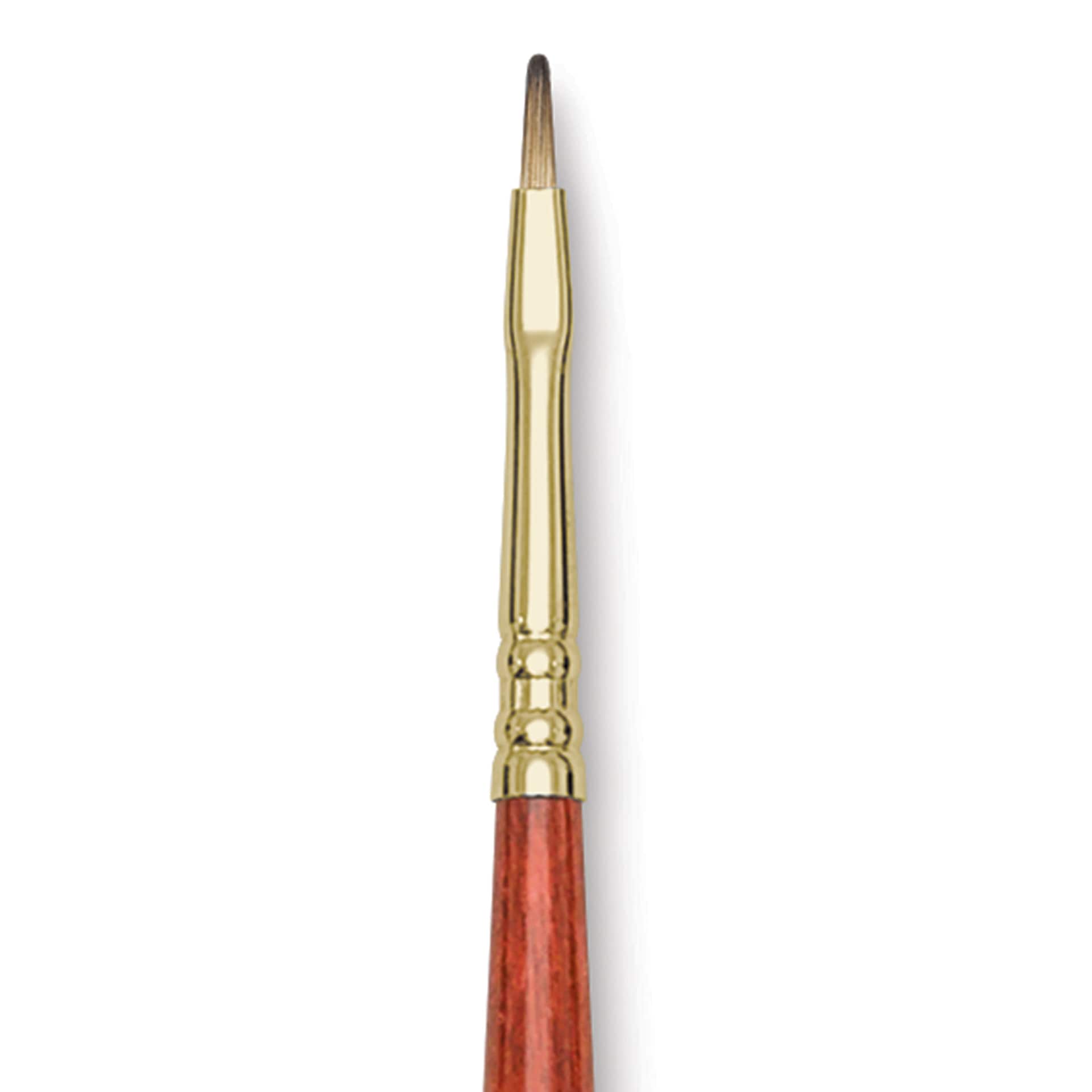 Blick Master Synthetic Brush - Bright, Long Handle, Size 1, close-up