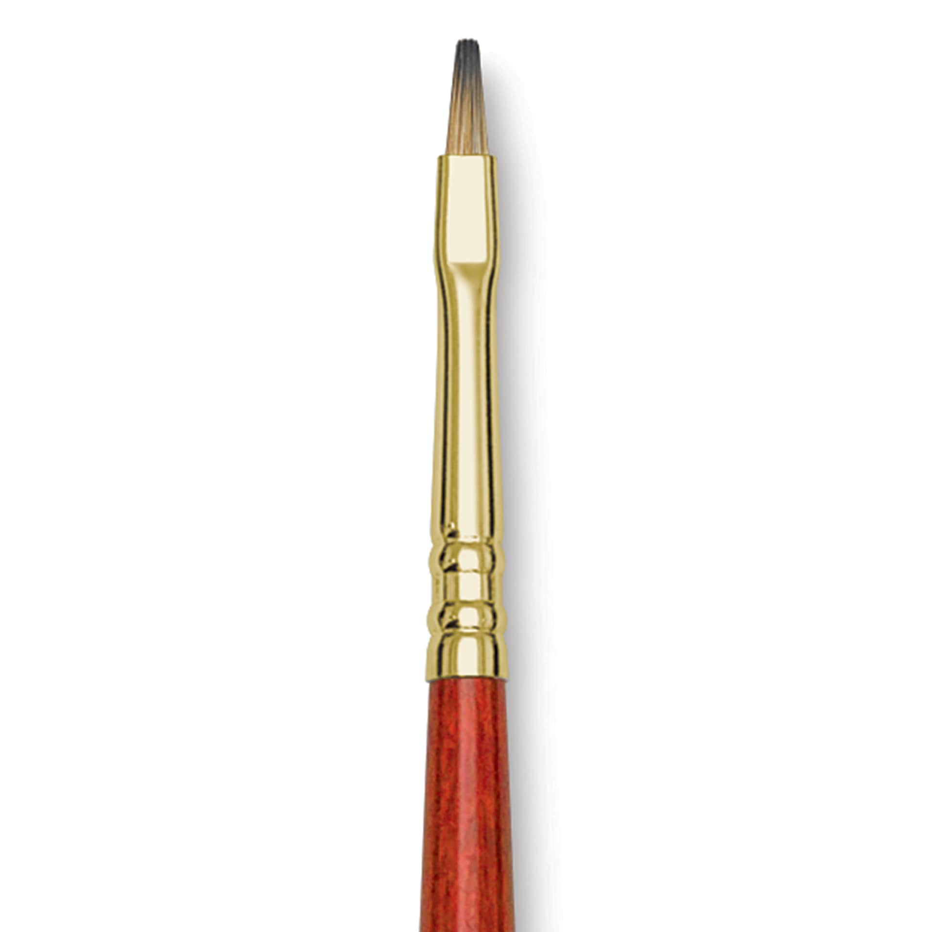 Blick Master Synthetic Brush - Bright, Long Handle, Size 2, close-up