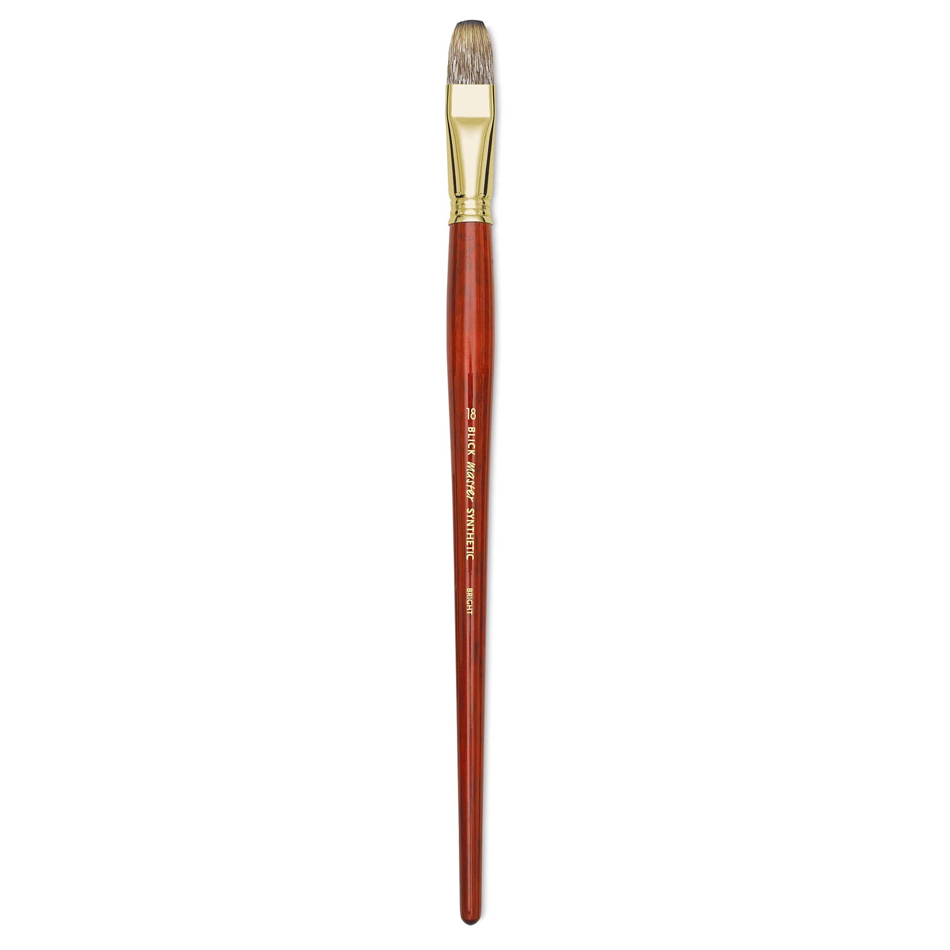 Blick Master Synthetic Brush - Bright, Long Handle, Size 18