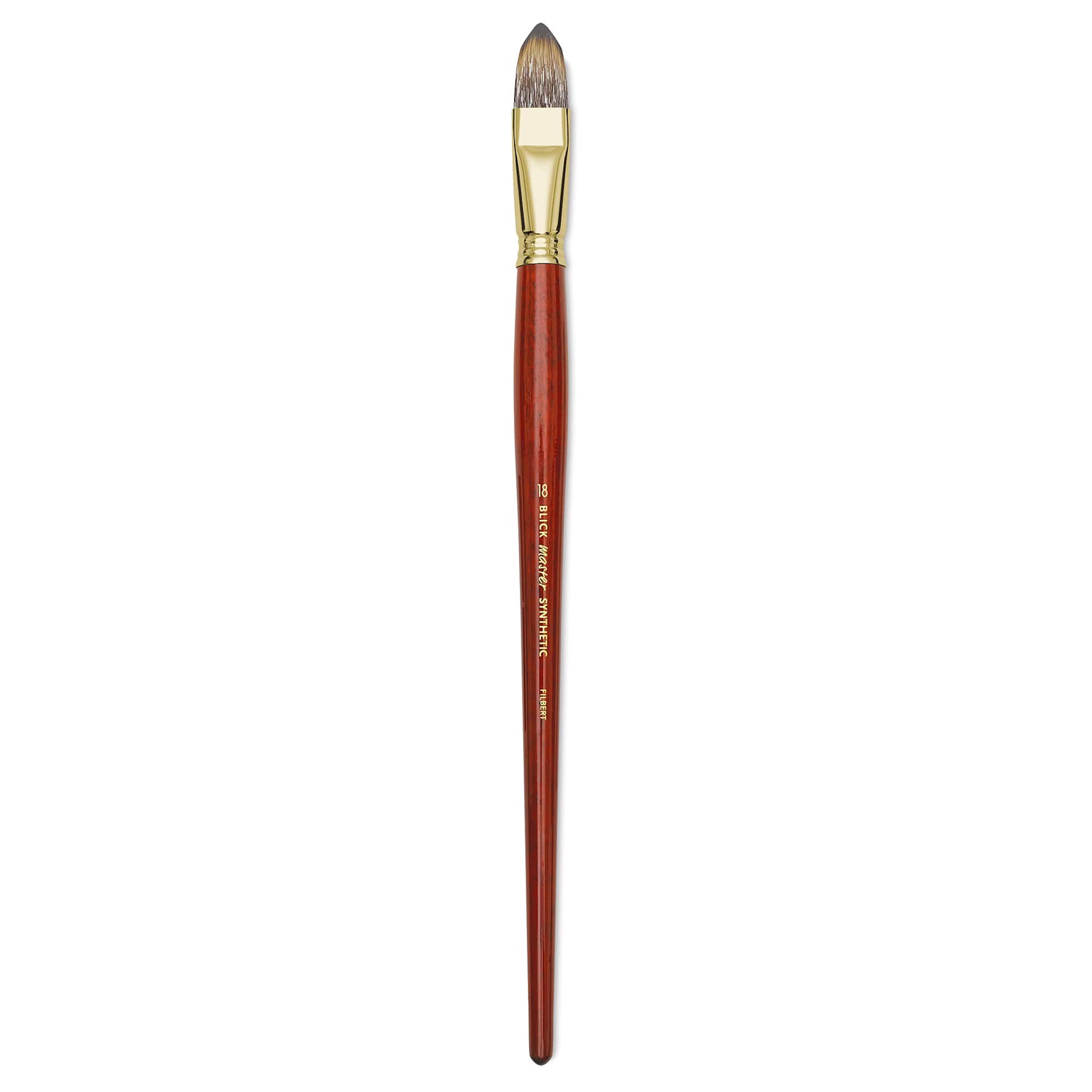 Blick Master Synthetic Brush - Filbert, Long Handle, Size 18