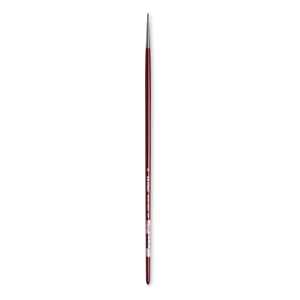 Da Vinci Black Sable Brush - Round, Long Handle, Size 6