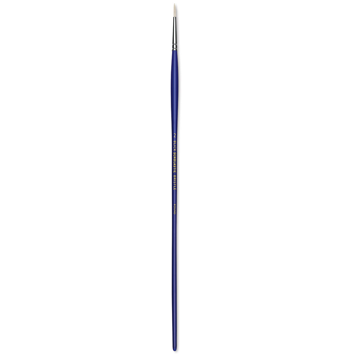 Blick Scholastic White Bristle Brush - Round, Size 2