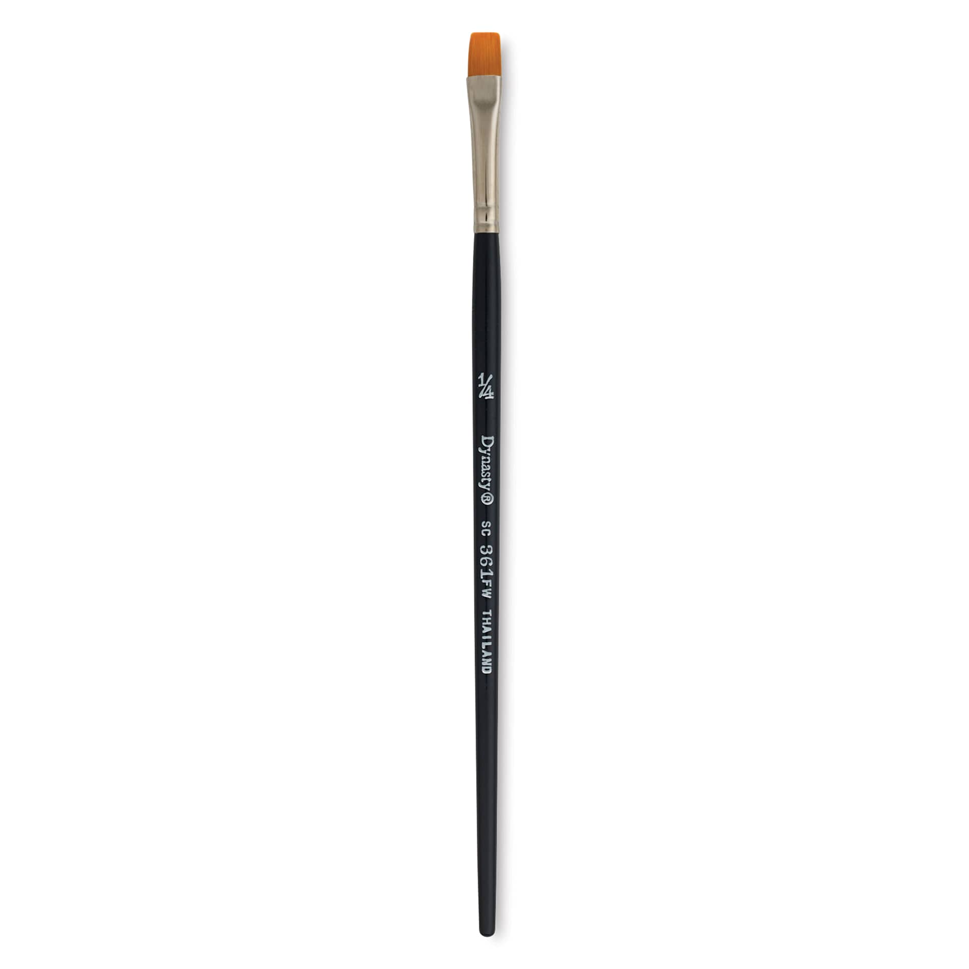 Dynasty Finest Golden Synthetic Brush - Flat Wash, Refill Brush, 1/4"