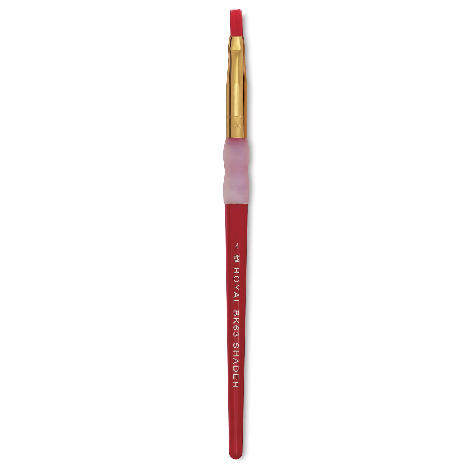 Royal & Langnickel Big Kids' Choice Lil' Grippers Brush - Series BK63 Shader, Size 4, Short Handle