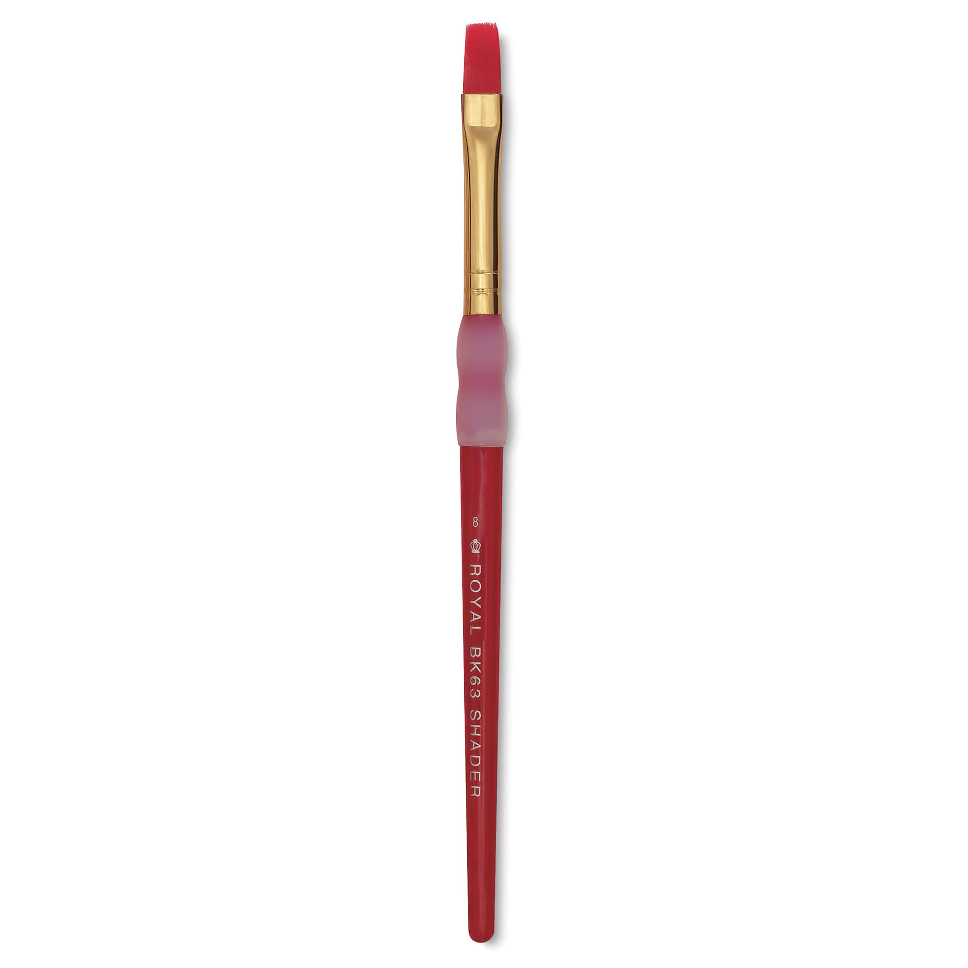 Royal & Langnickel Big Kids' Choice Lil' Grippers Brush - Series BK63 Shader, Size 8, Short Handle