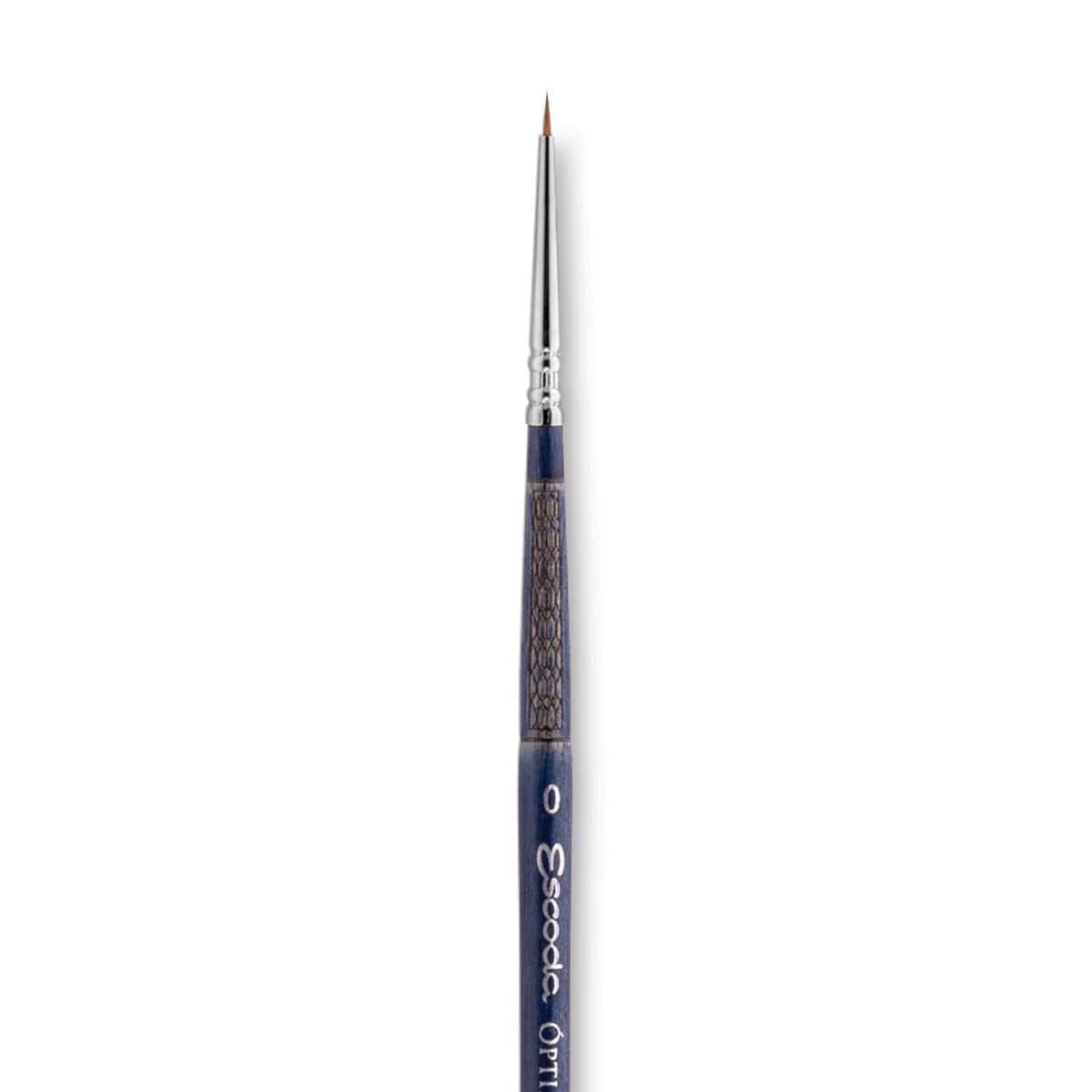 Escoda Optimo Kolinsky Sable Brush - Pointed Round, Short Handle, Size 0