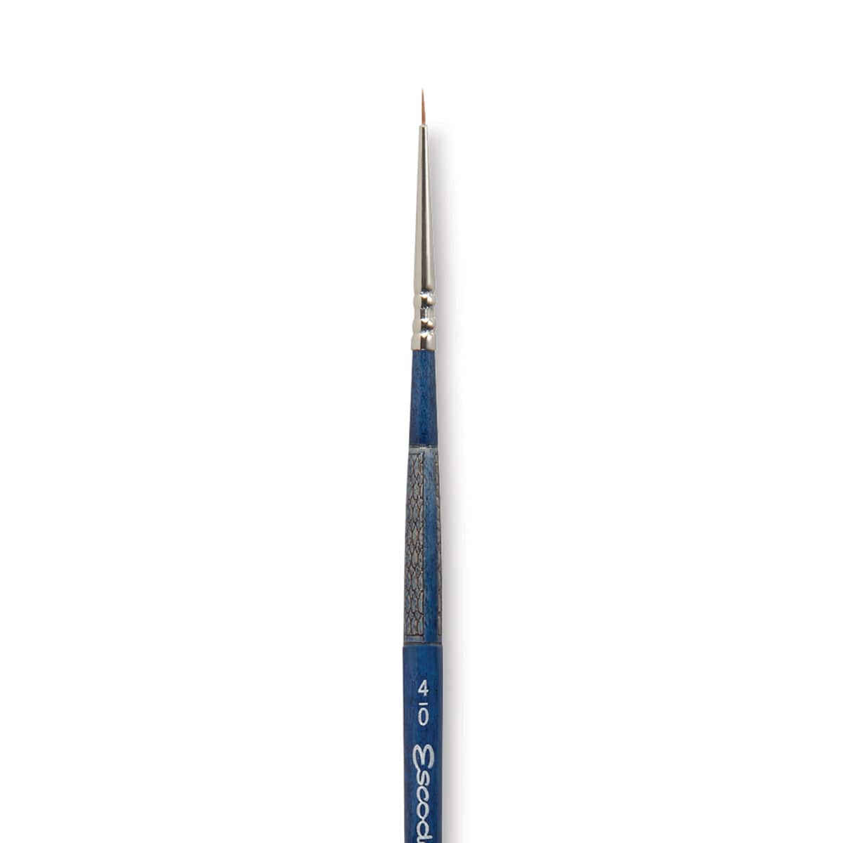 Escoda Optimo Kolinsky Sable Brush - Pointed Round, Short Handle, Size 4/0