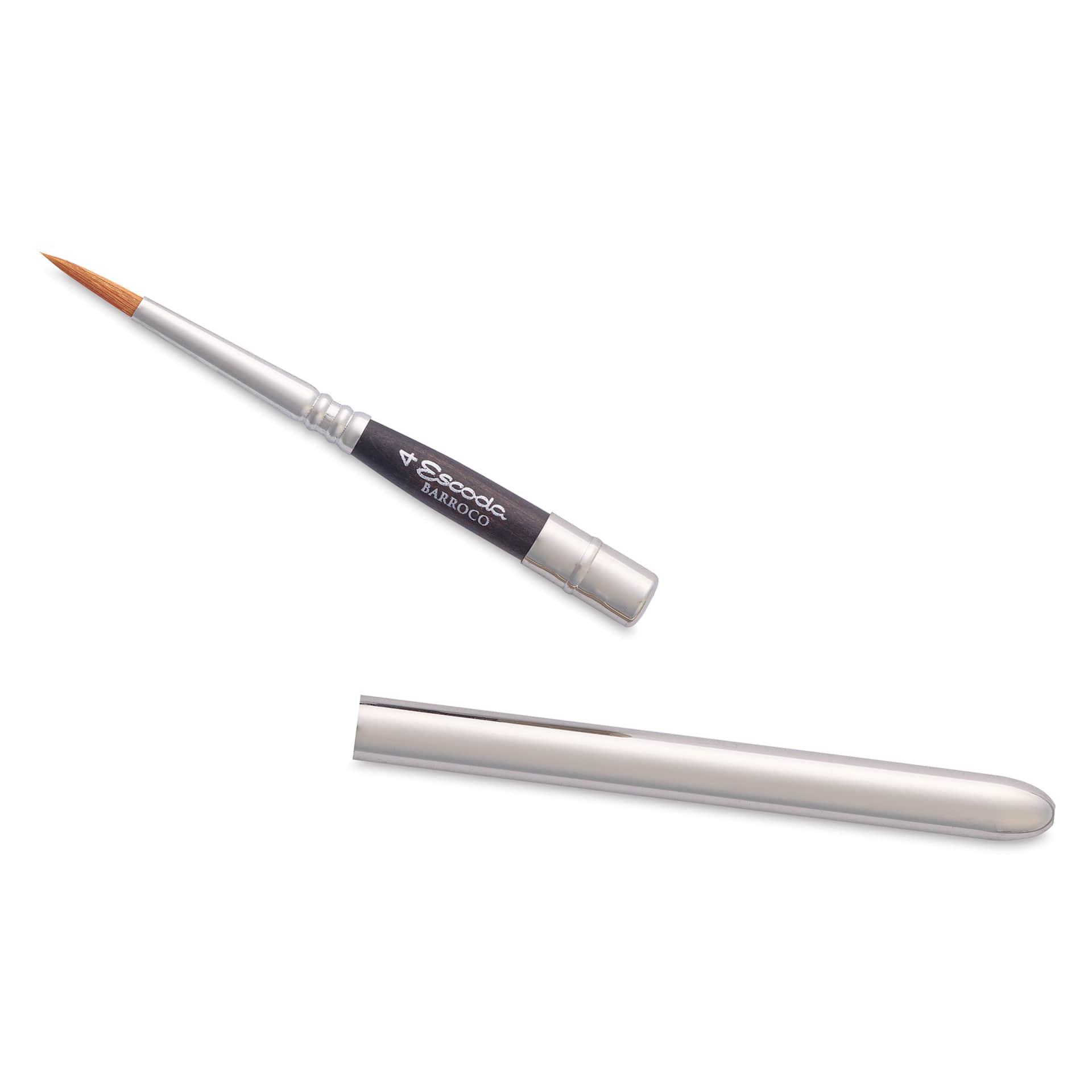 Escoda Barroco Toray Gold Synthetic Travel Brush - Round, Size 4, handle separated from the brush