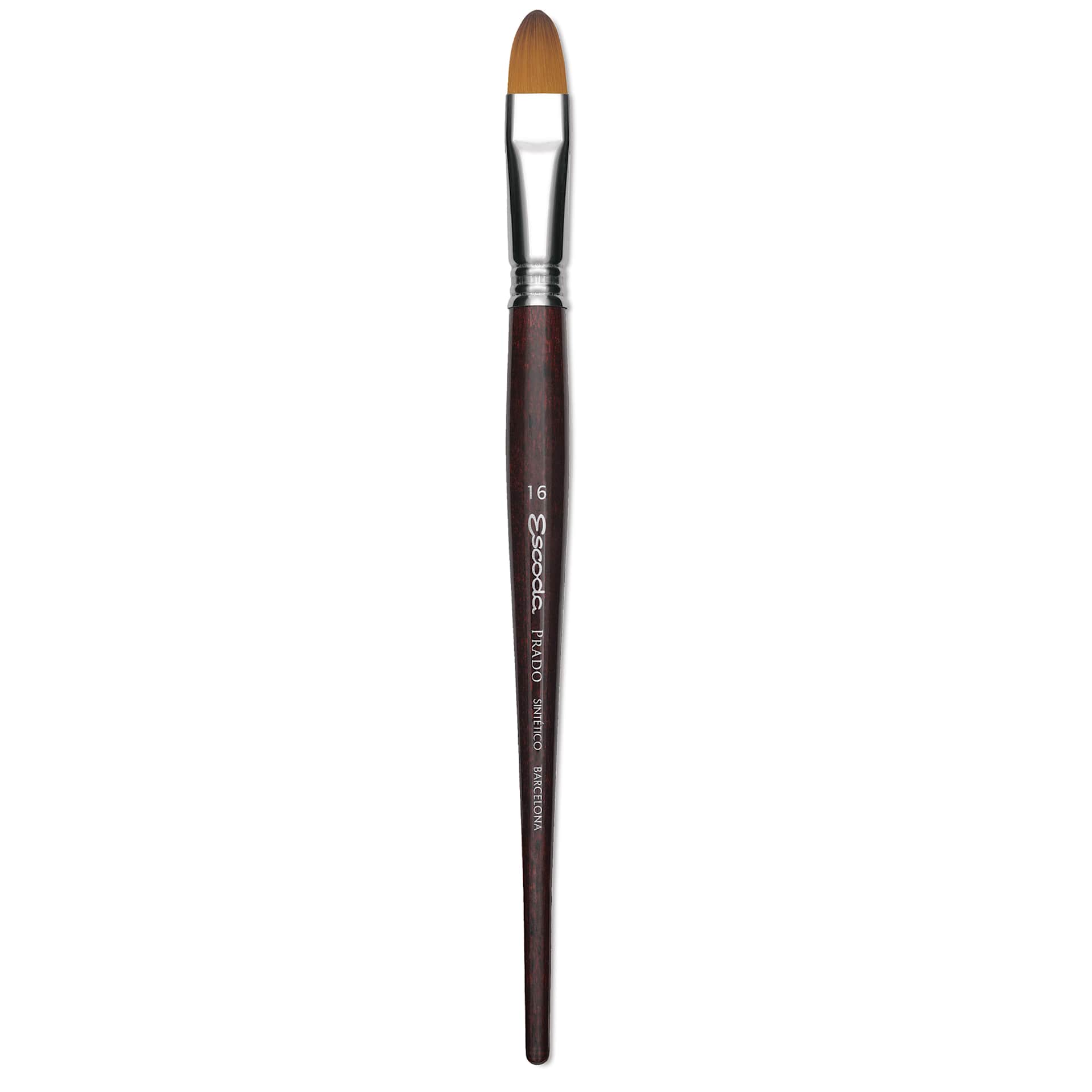 Escoda Prado Tame Synthetic Brush - Bright, Short Handle, Size 16