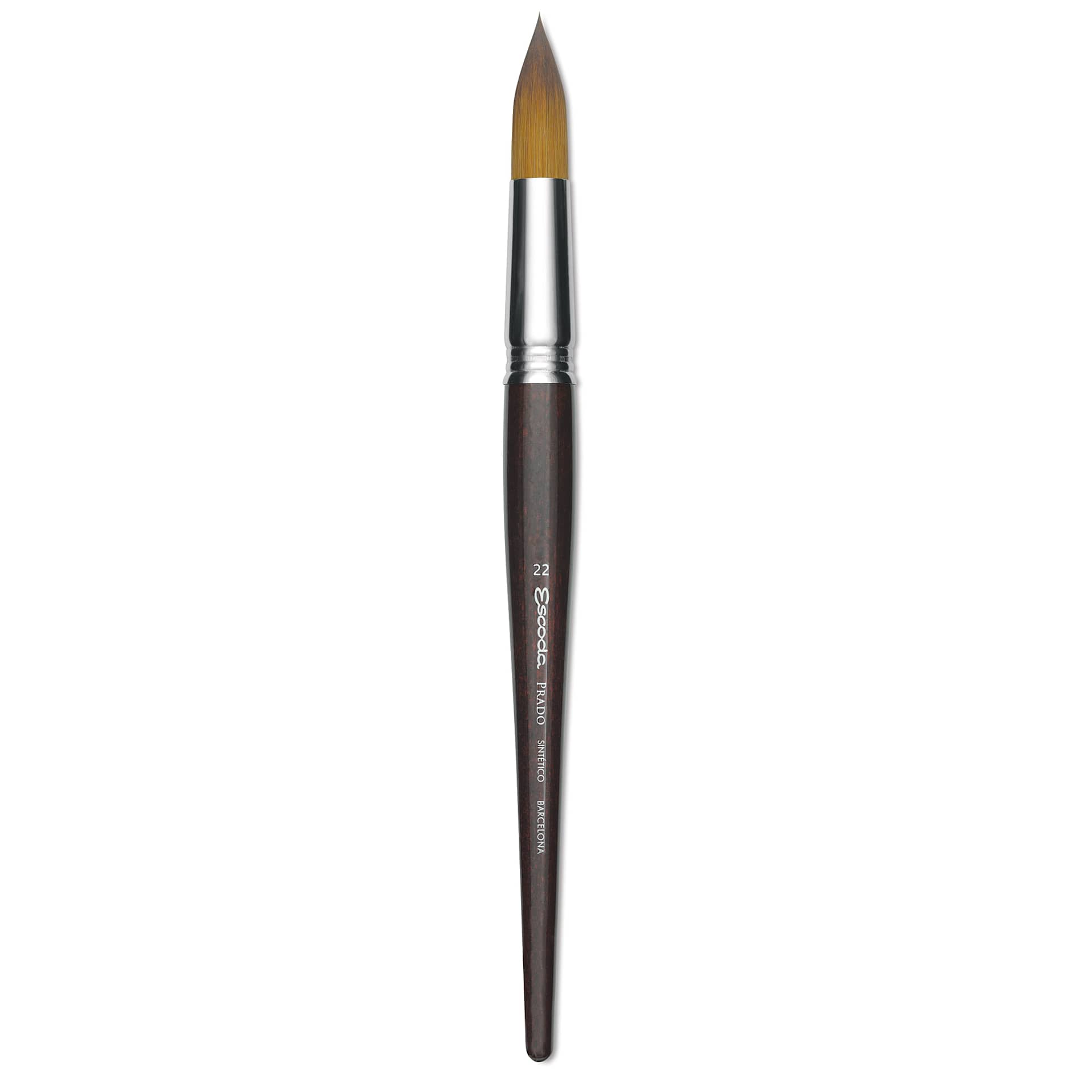 Escoda Prado Tame Synthetic Brush - Round, Short Handle, Size 22