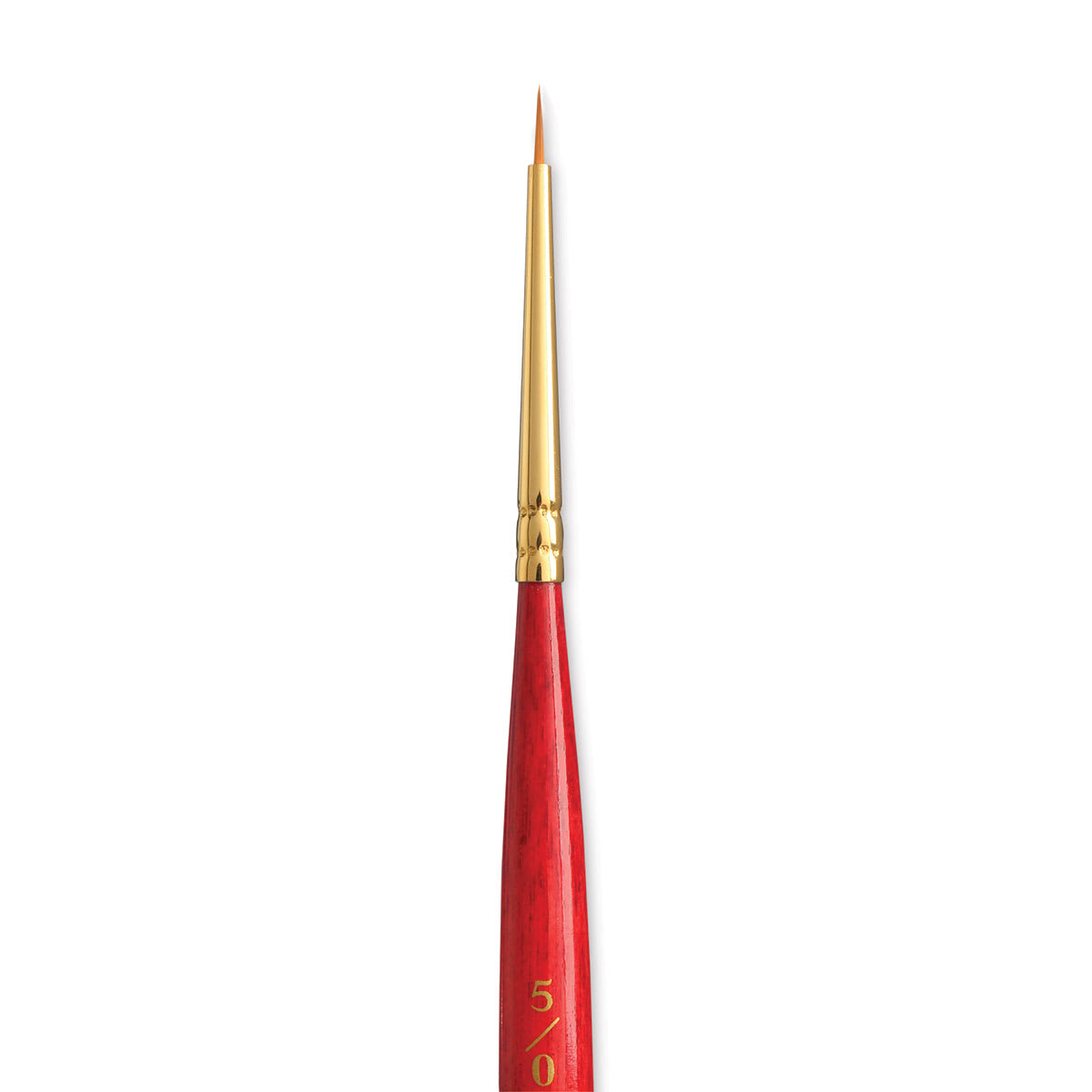 Princeton Heritage Sable Brush - Round, Short Handle, Size 5/0 close up