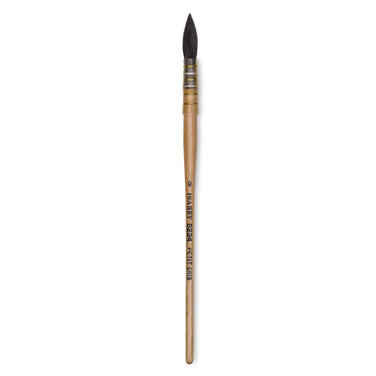 Isabey Original Siberian Blue Squirrel Brush - Quill Mop, Short Handle, Size 0