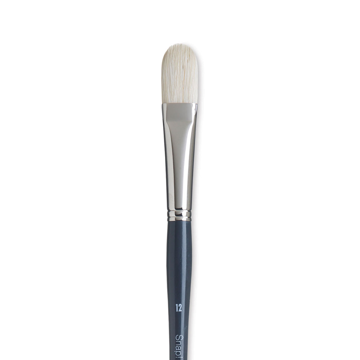 Princeton Snap! Natural Bristle Brush - Filbert, Long Handle, Size 12 close up