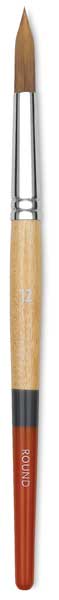 Princeton Snap! Golden Taklon Brush - Round, Short Handle, 12''