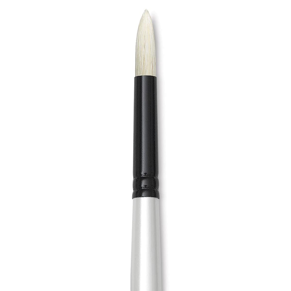 Robert Simmons Simply Simmons Chungking Hog Bristle Brush - Round, Long Handle, Size 6 close up