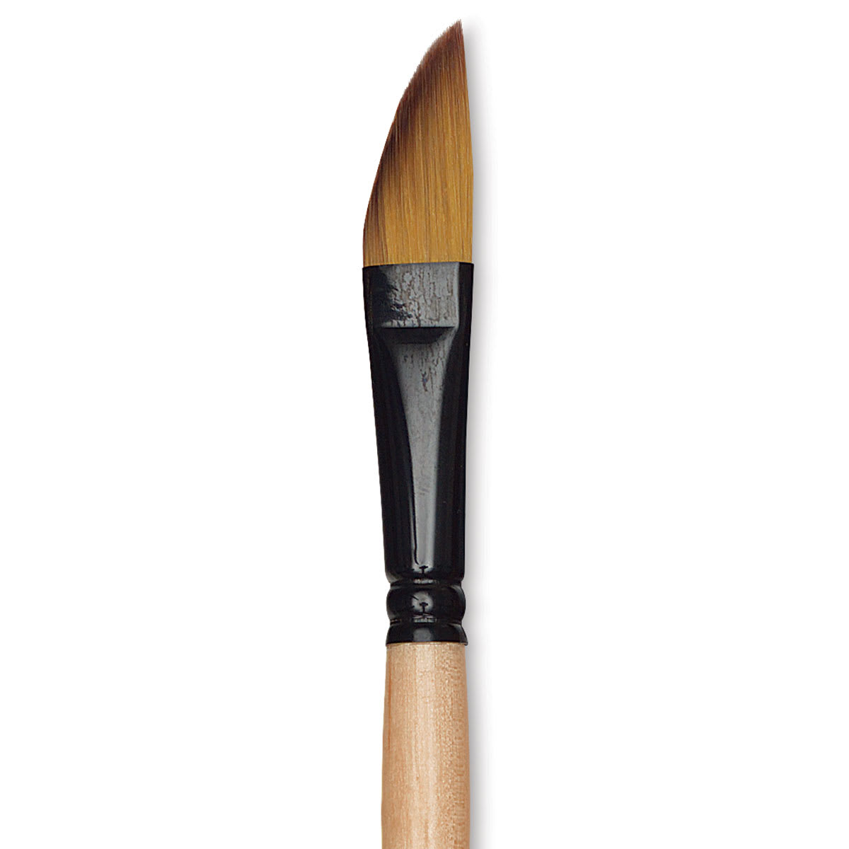 Dynasty Black Gold Brush - Dagger, Short Handle, Size 1/2" close up