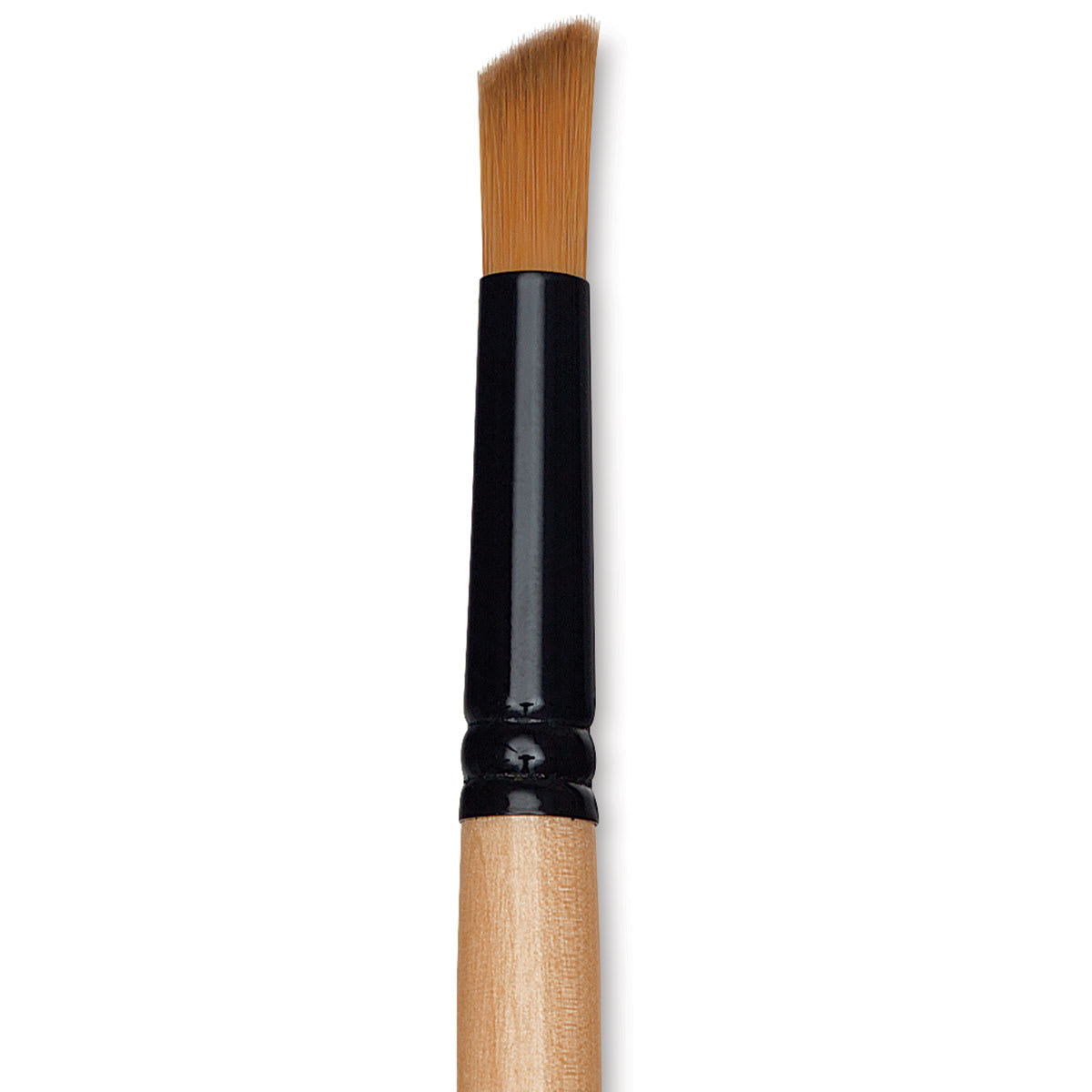 Dynasty Black Gold Brush - Deerfoot, Short Handle, Size 1/2" close up
