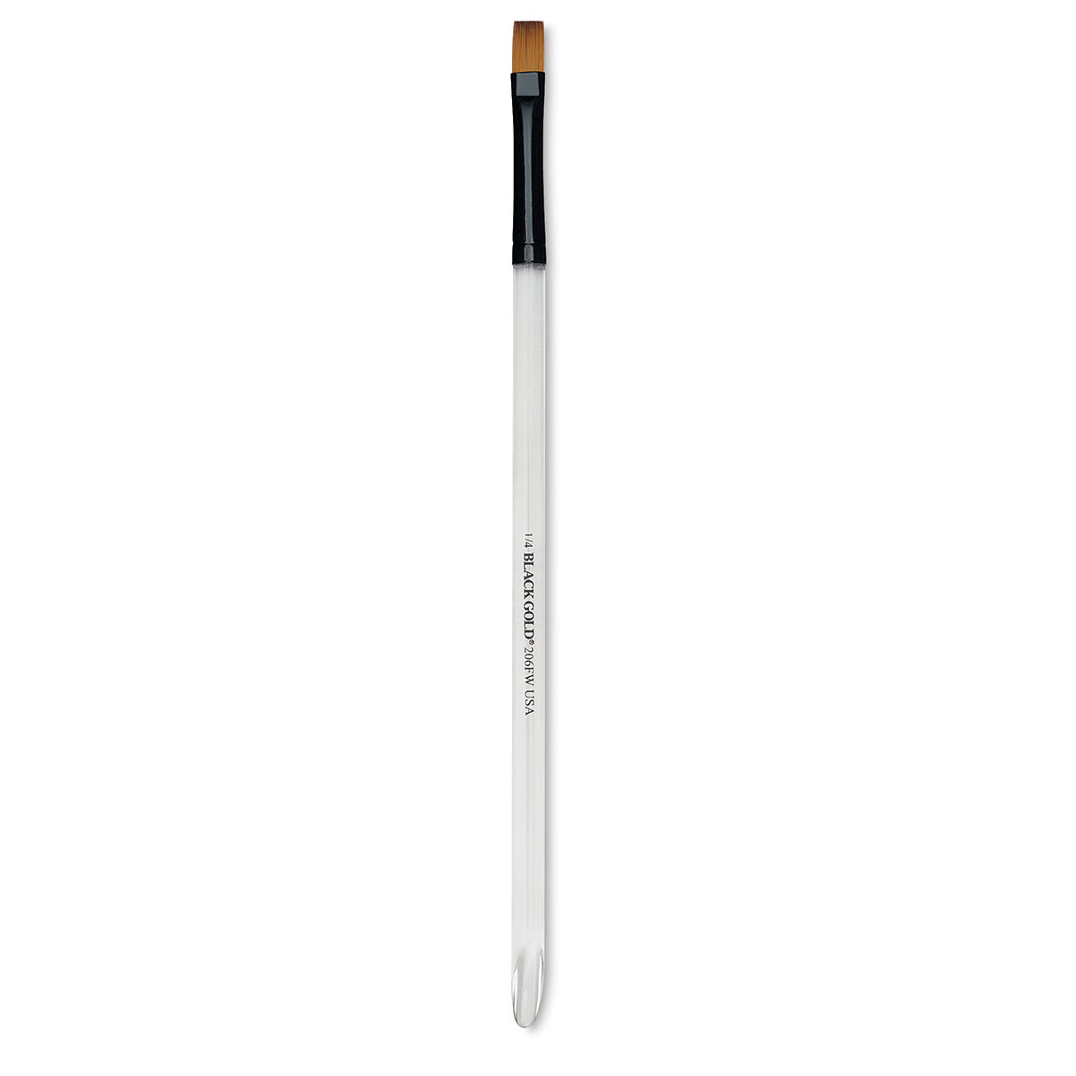 Dynasty Black Gold Brush - Flat Wash, Short Handle, Size 1/4"