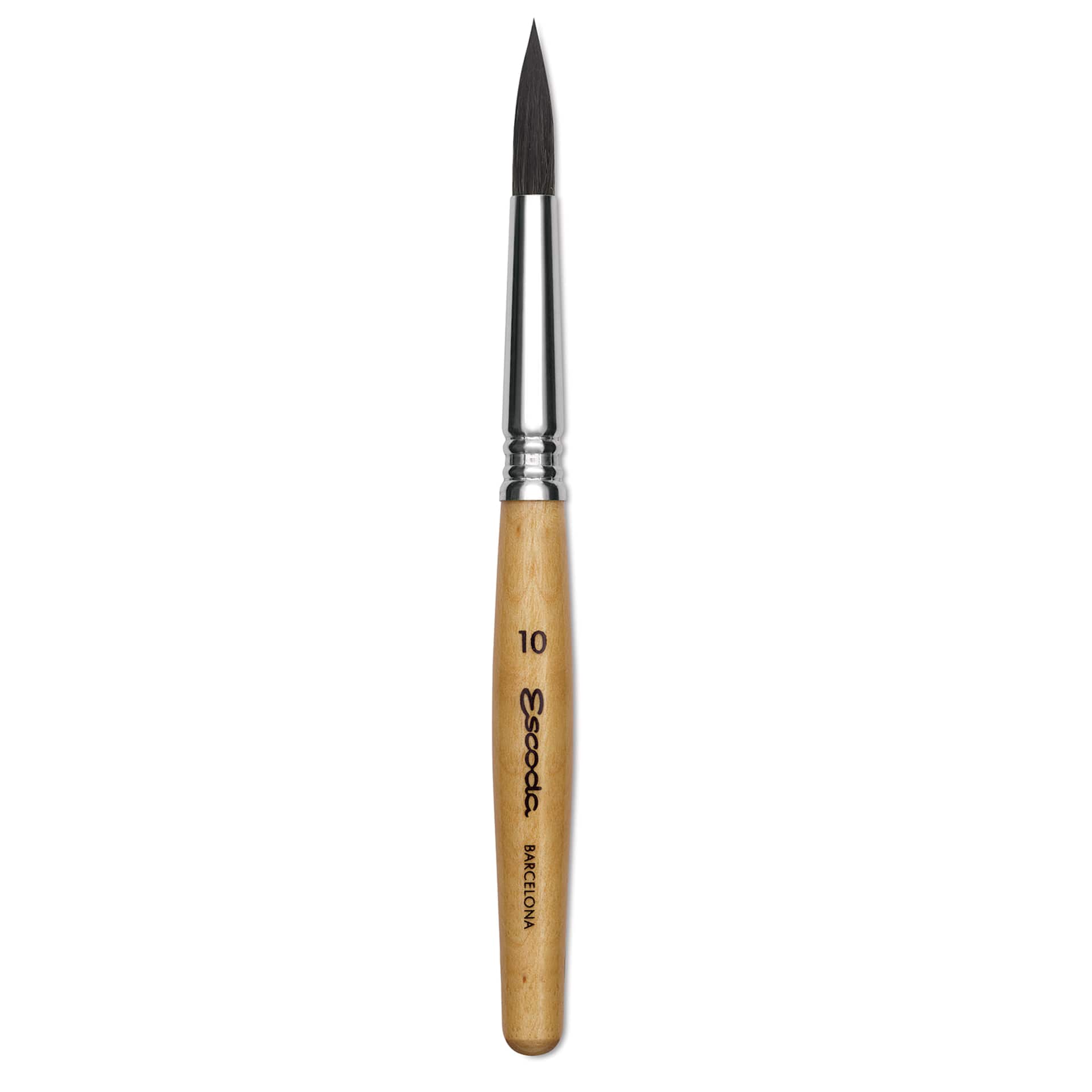 Escoda Squirrel Hair Ceramic Brush - Round Pointed, Size 10