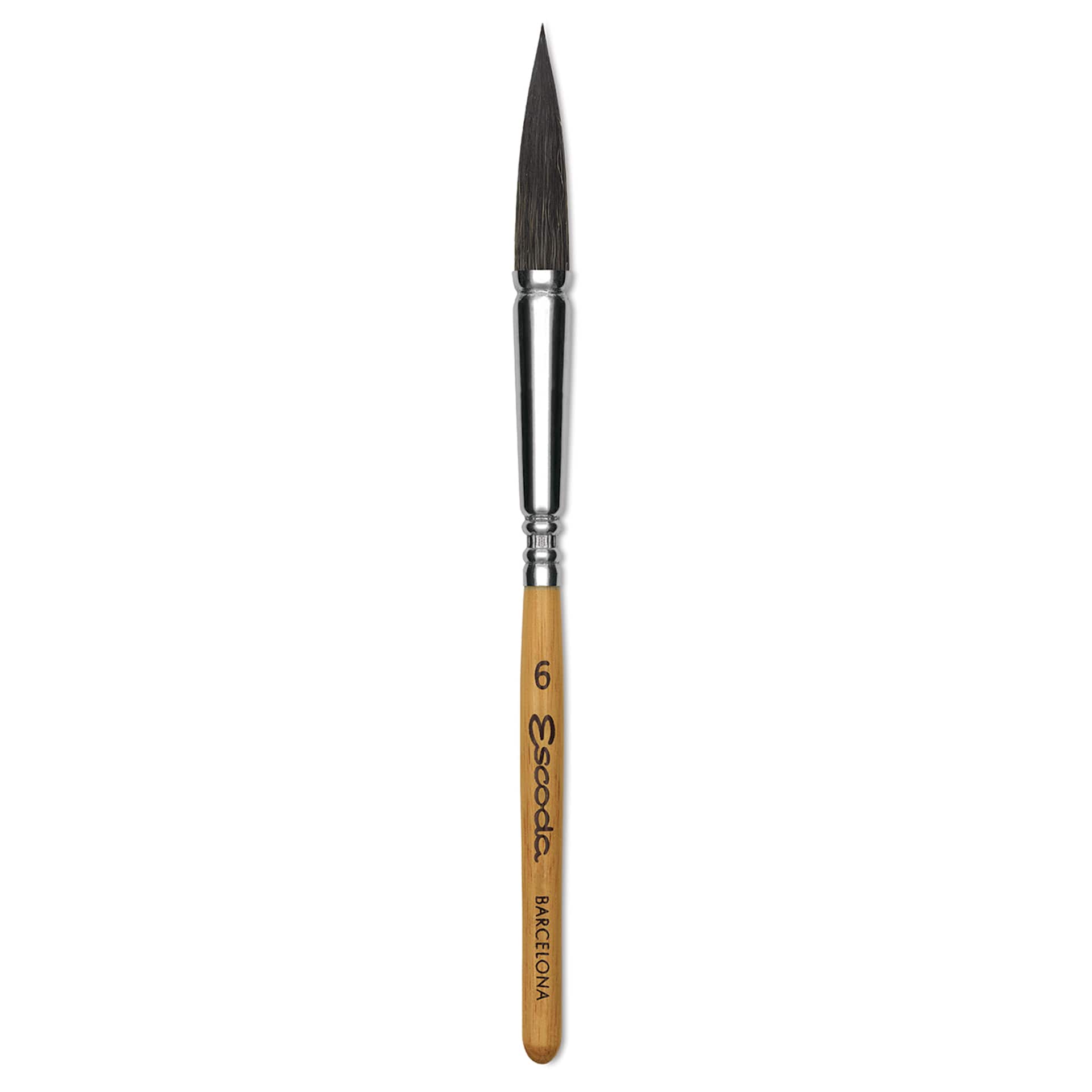 Escoda Squirrel Hair Ceramic Brush - Full Body Oval, Size 6