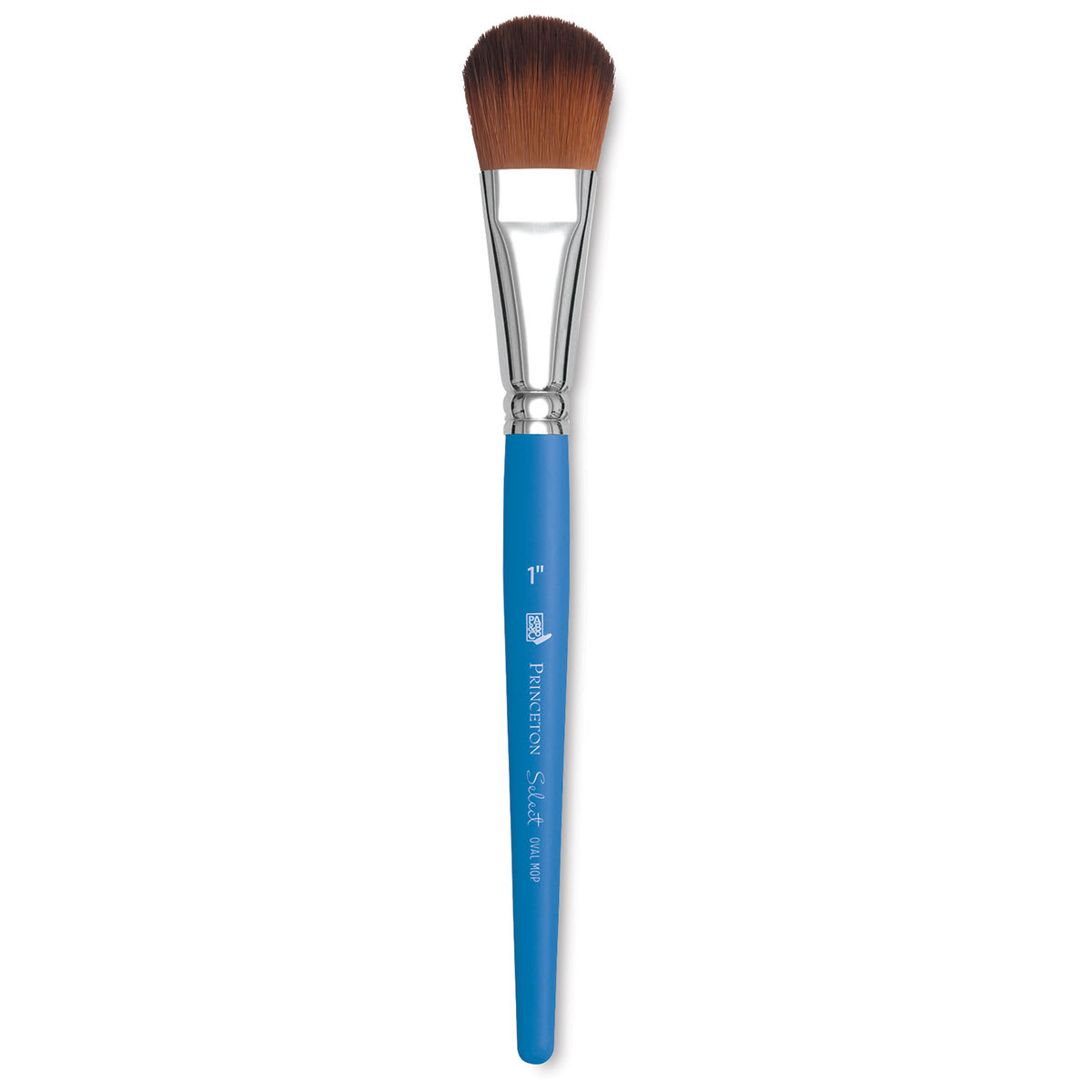 Princeton Select Synthetic Brush - Wave Oval Mop, Short Handle, Size 1"