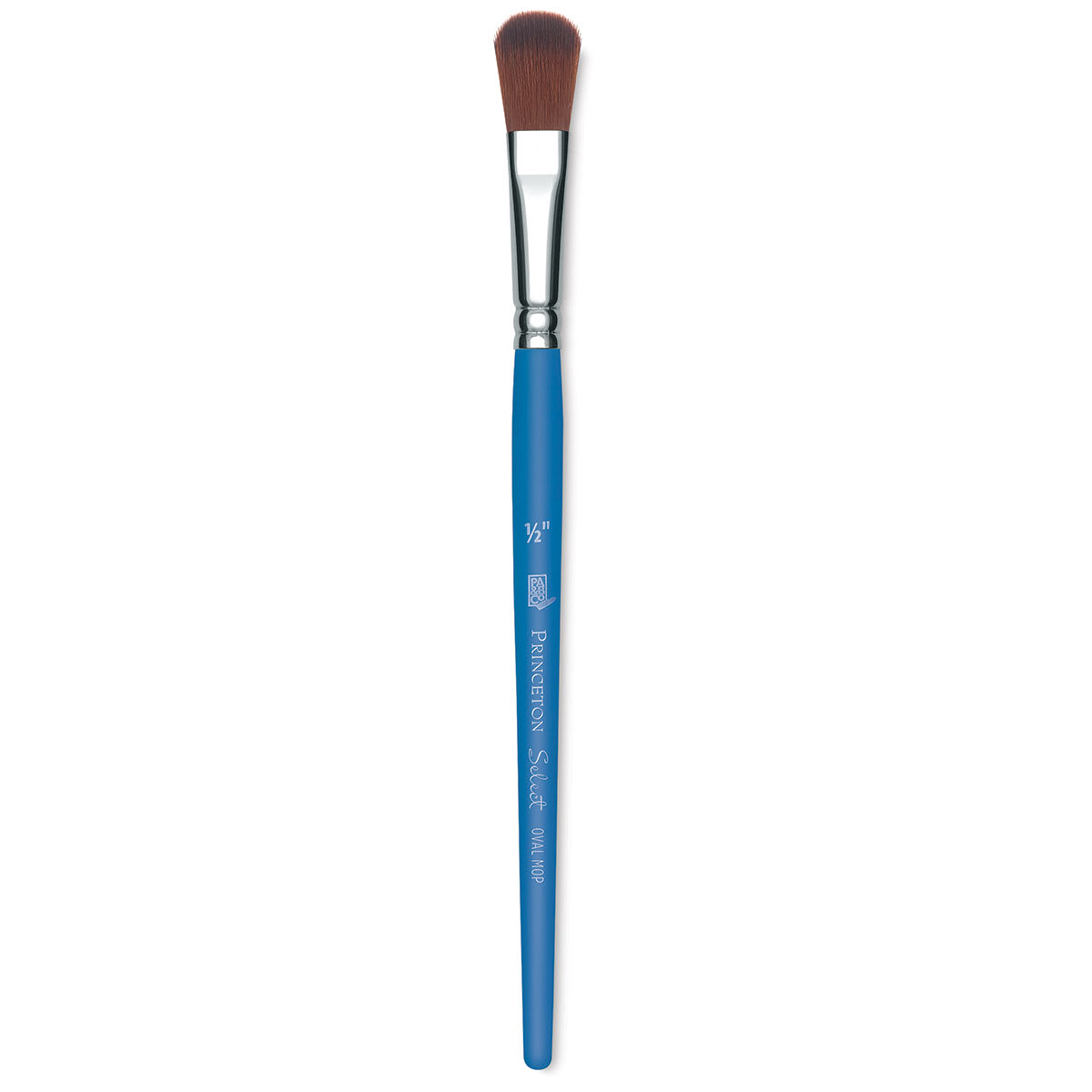 Princeton Select Synthetic Brush - Wave Oval Mop, Short Handle, Size 1/2"