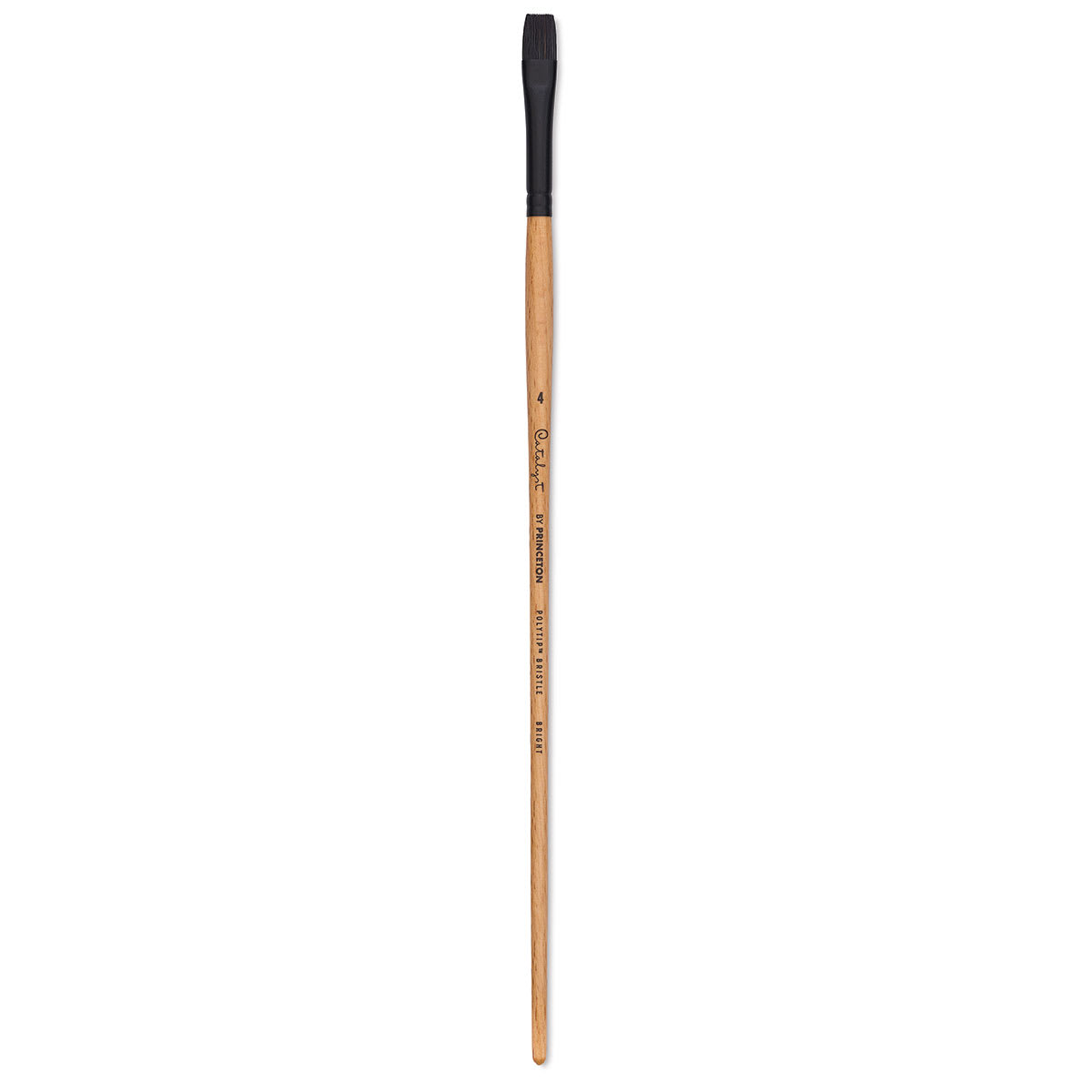 Princeton Catalyst Polytip Bristle Brush - Bright, Long Handle, Size 4