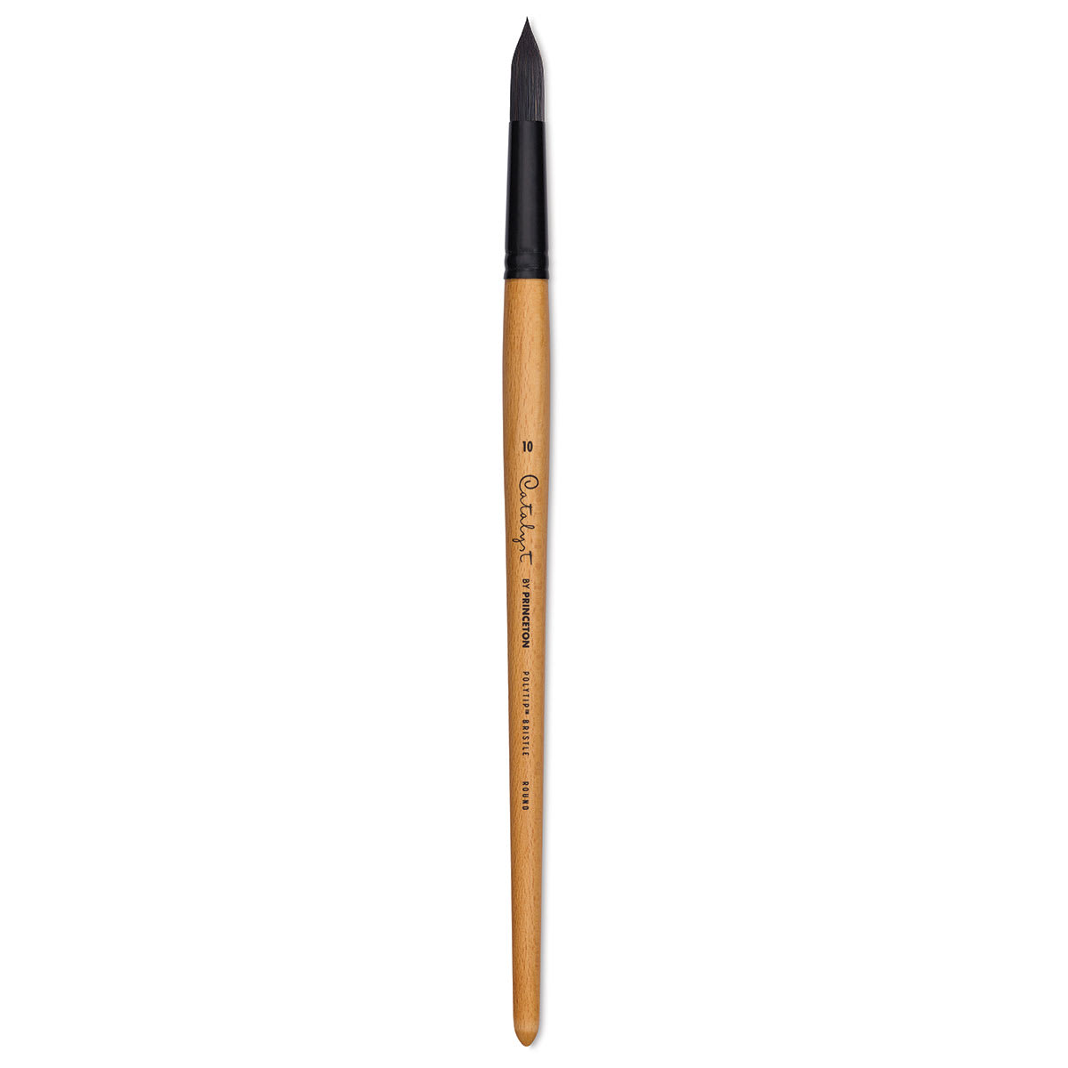 Princeton Catalyst Polytip Bristle Brush - Round, Long Handle, Size 10